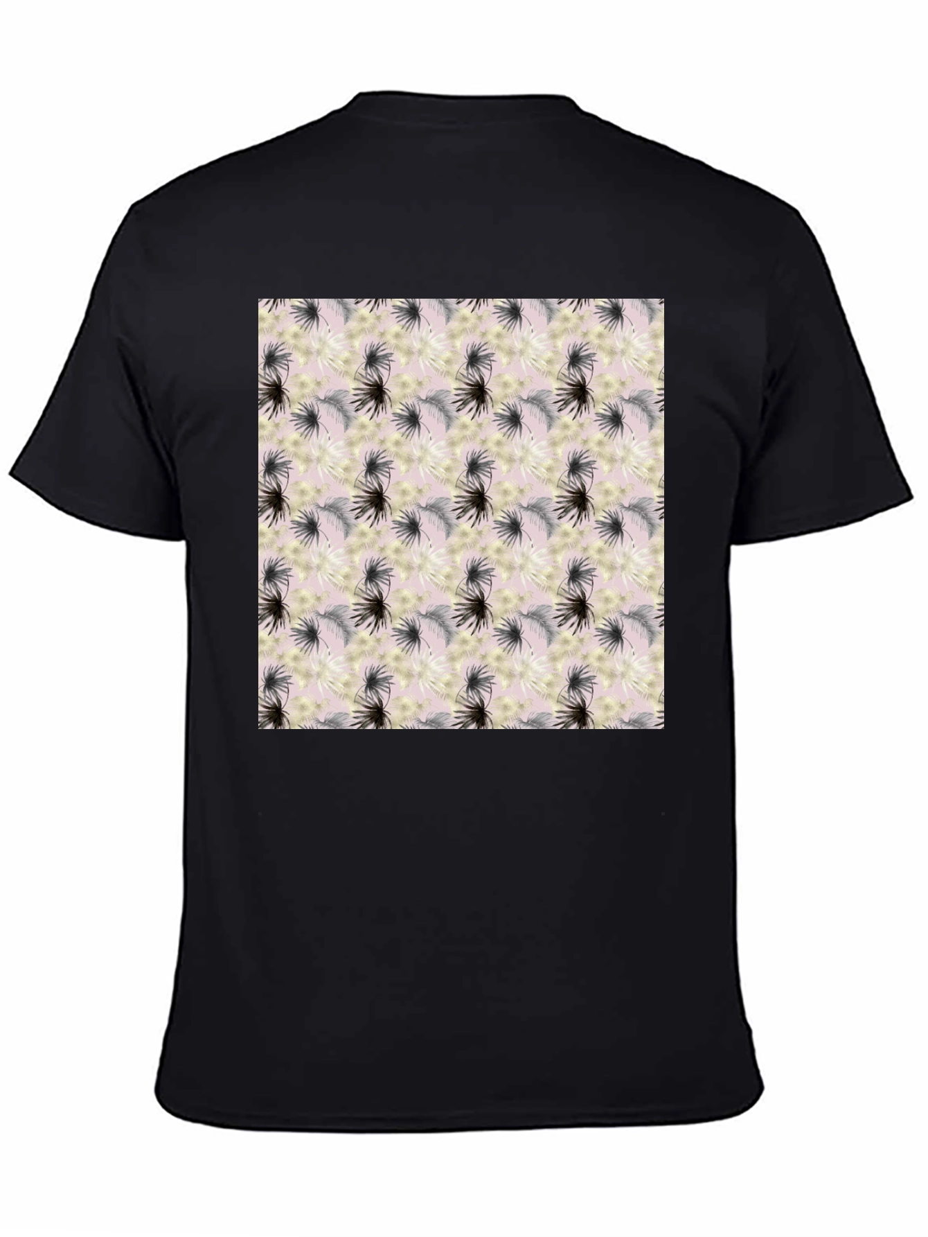 Floral Pattern Crew Neck T-Shirt