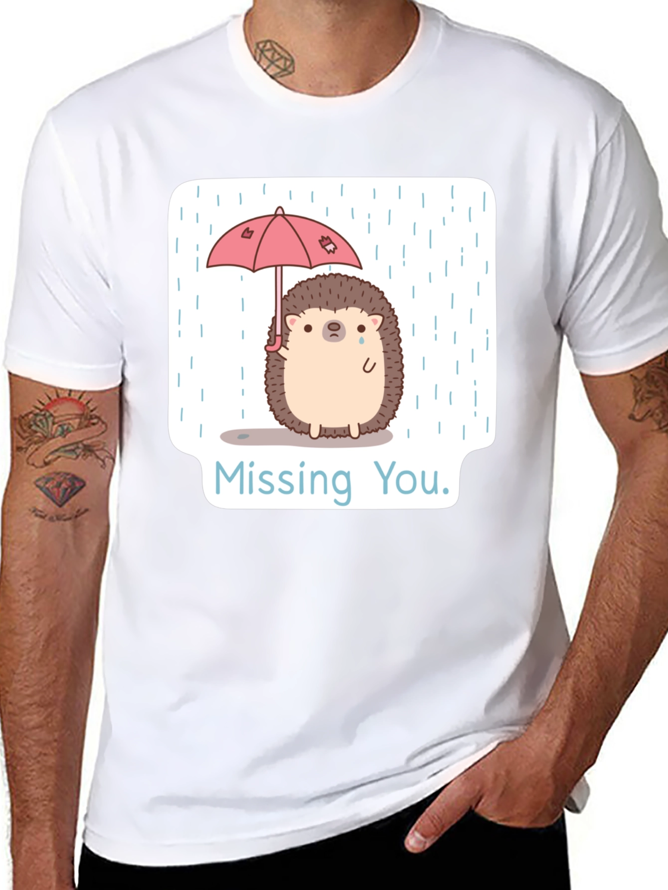 Missing You Hedgehog T-Shirt