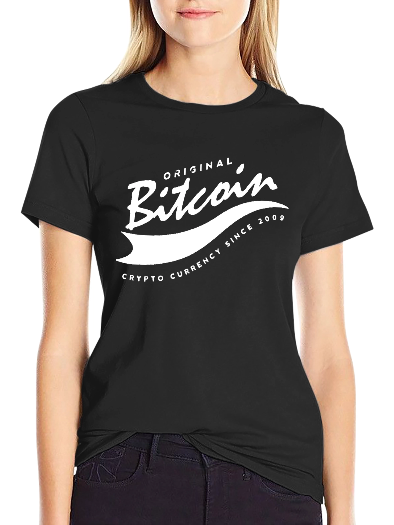Original Bitcoin Crypto Tee - Black