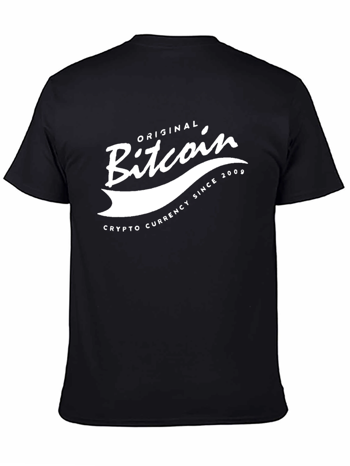 Original Bitcoin Crypto Tee - Black