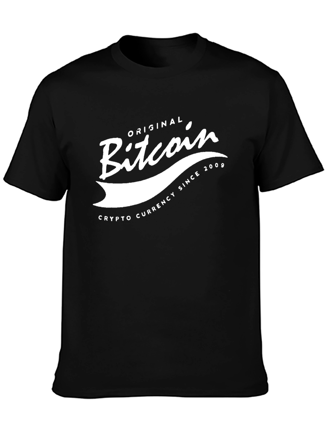 Original Bitcoin Crypto Tee - Black