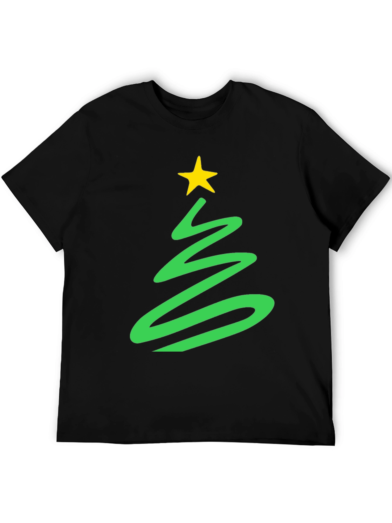 Festive Christmas Tree Graphic Tee - Holiday Spirit