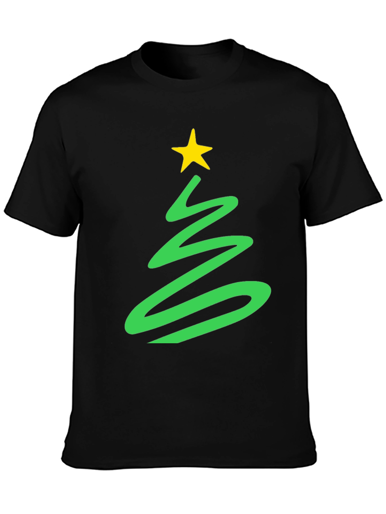 Festive Christmas Tree Graphic Tee - Holiday Spirit