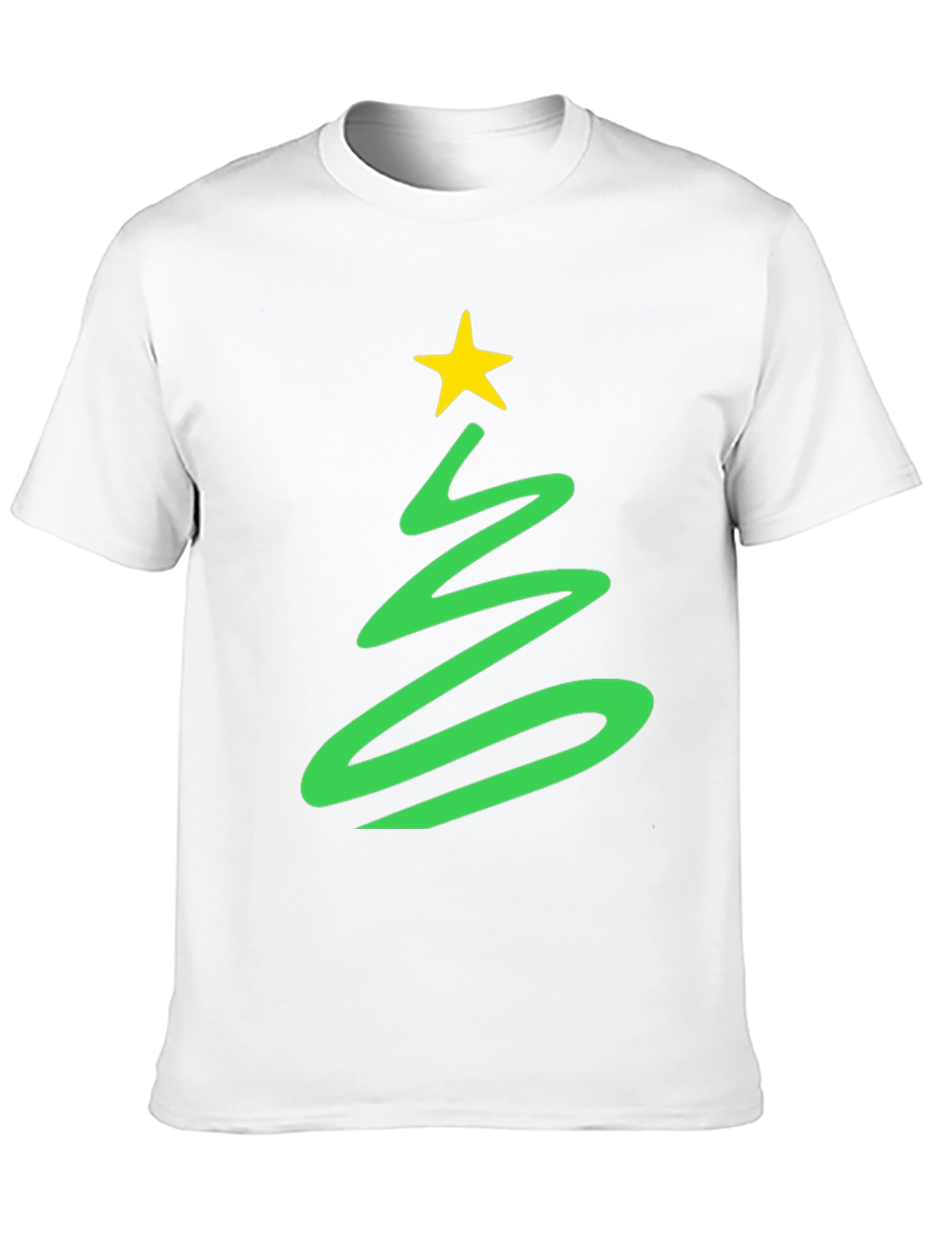 Festive Christmas Tree Graphic Tee - Holiday Spirit