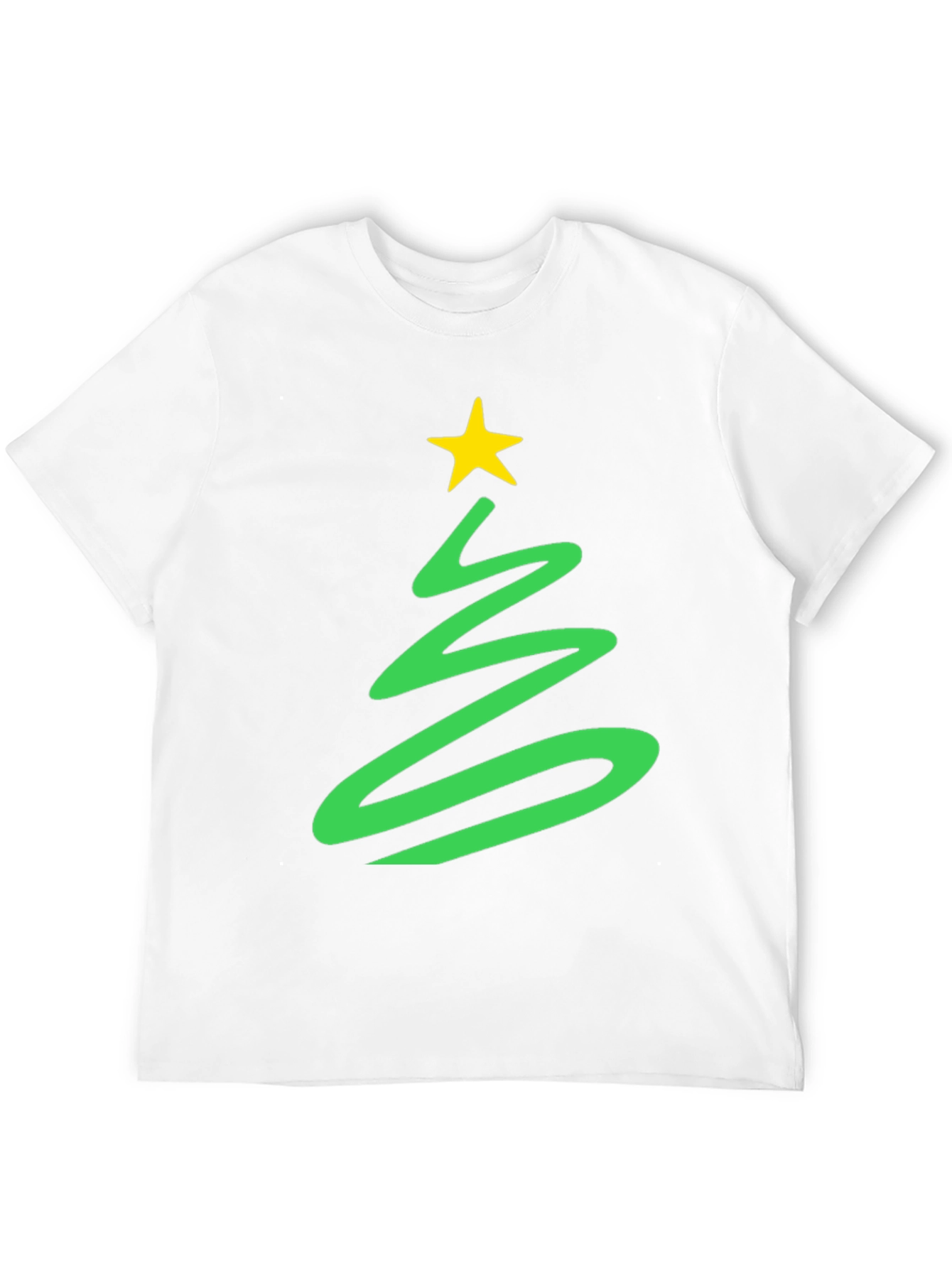 Festive Christmas Tree Graphic Tee - Holiday Spirit