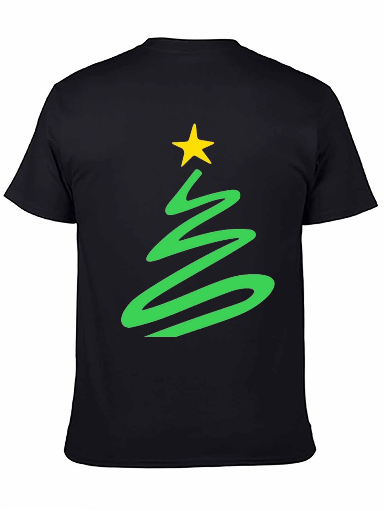 Festive Christmas Tree Graphic Tee - Holiday Spirit