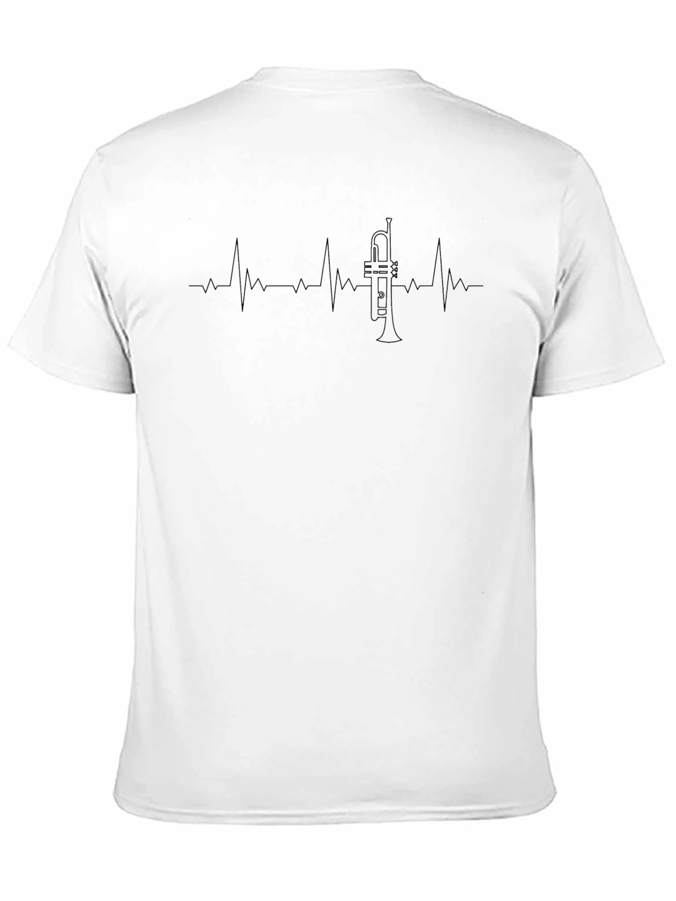 Trumpet Heartbeat Graphic T-Shirt