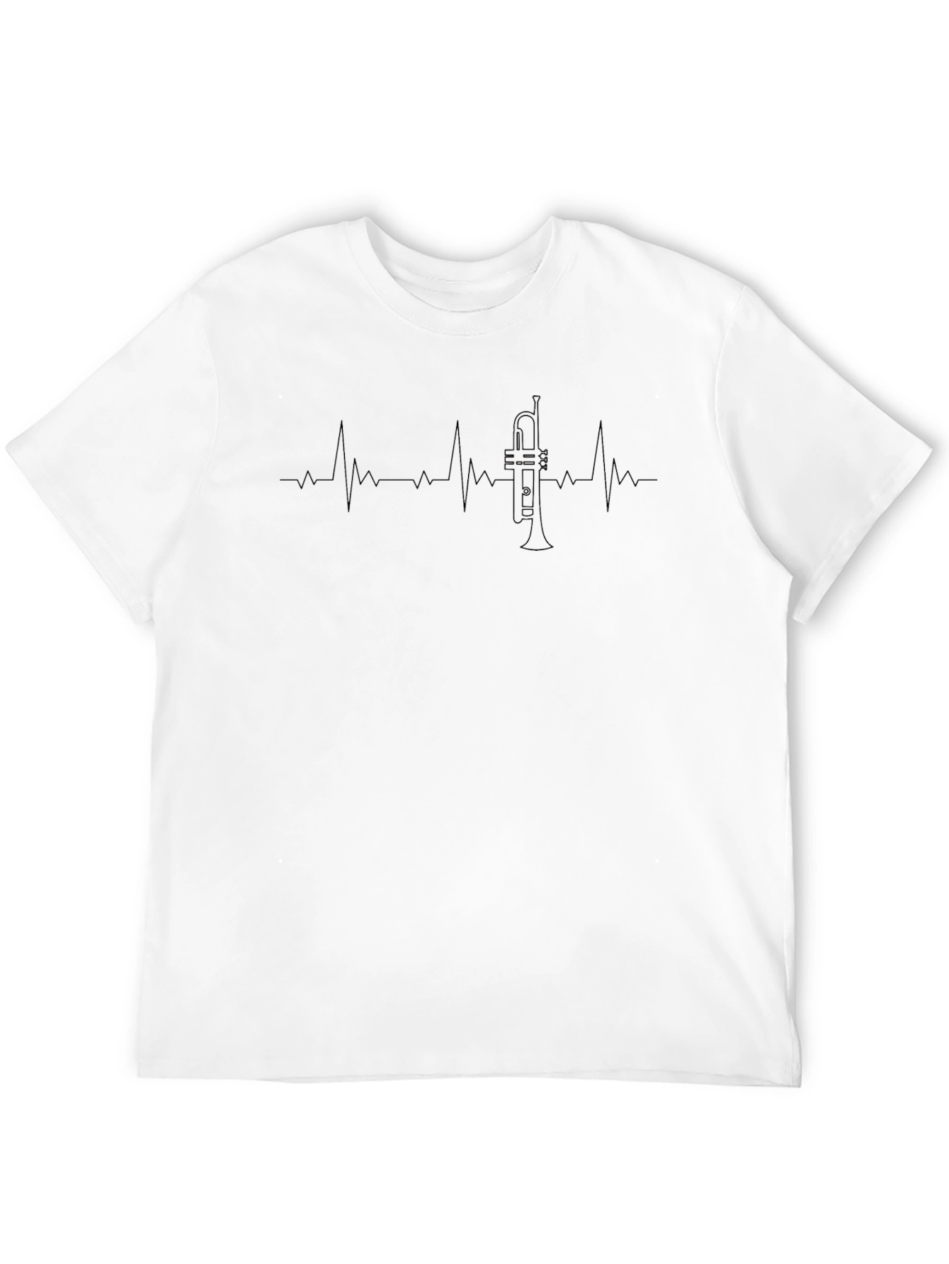 Trumpet Heartbeat Graphic T-Shirt