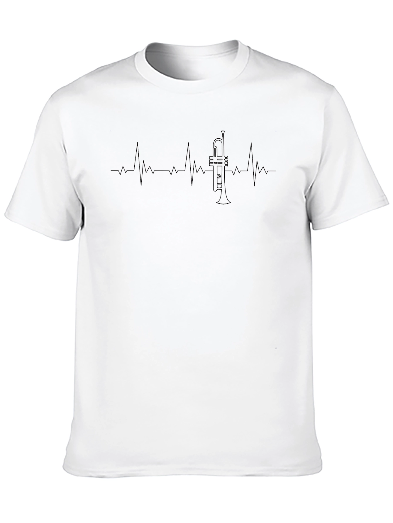 Trumpet Heartbeat Graphic T-Shirt