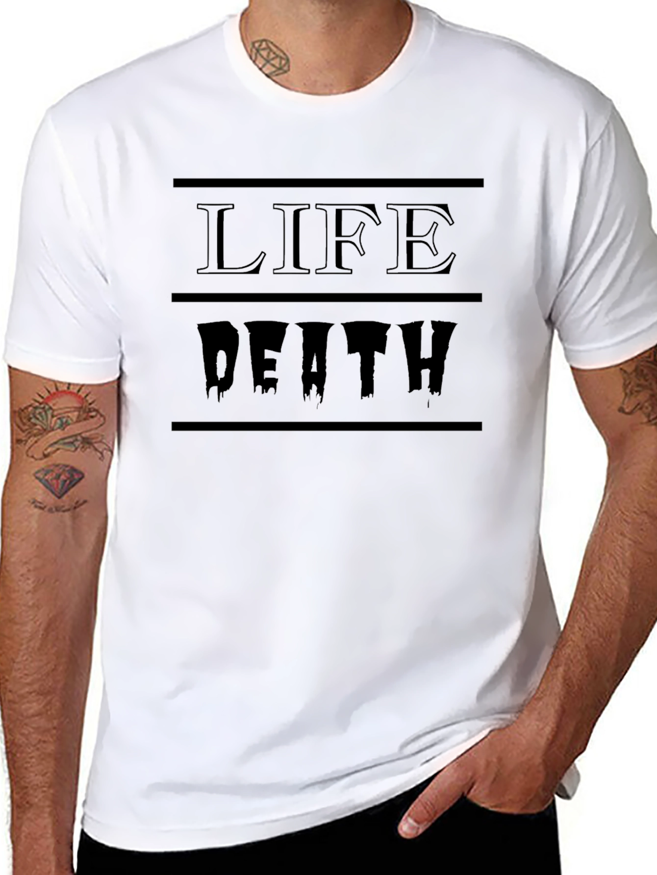 Life Death Graphic Tee - Black T-Shirt