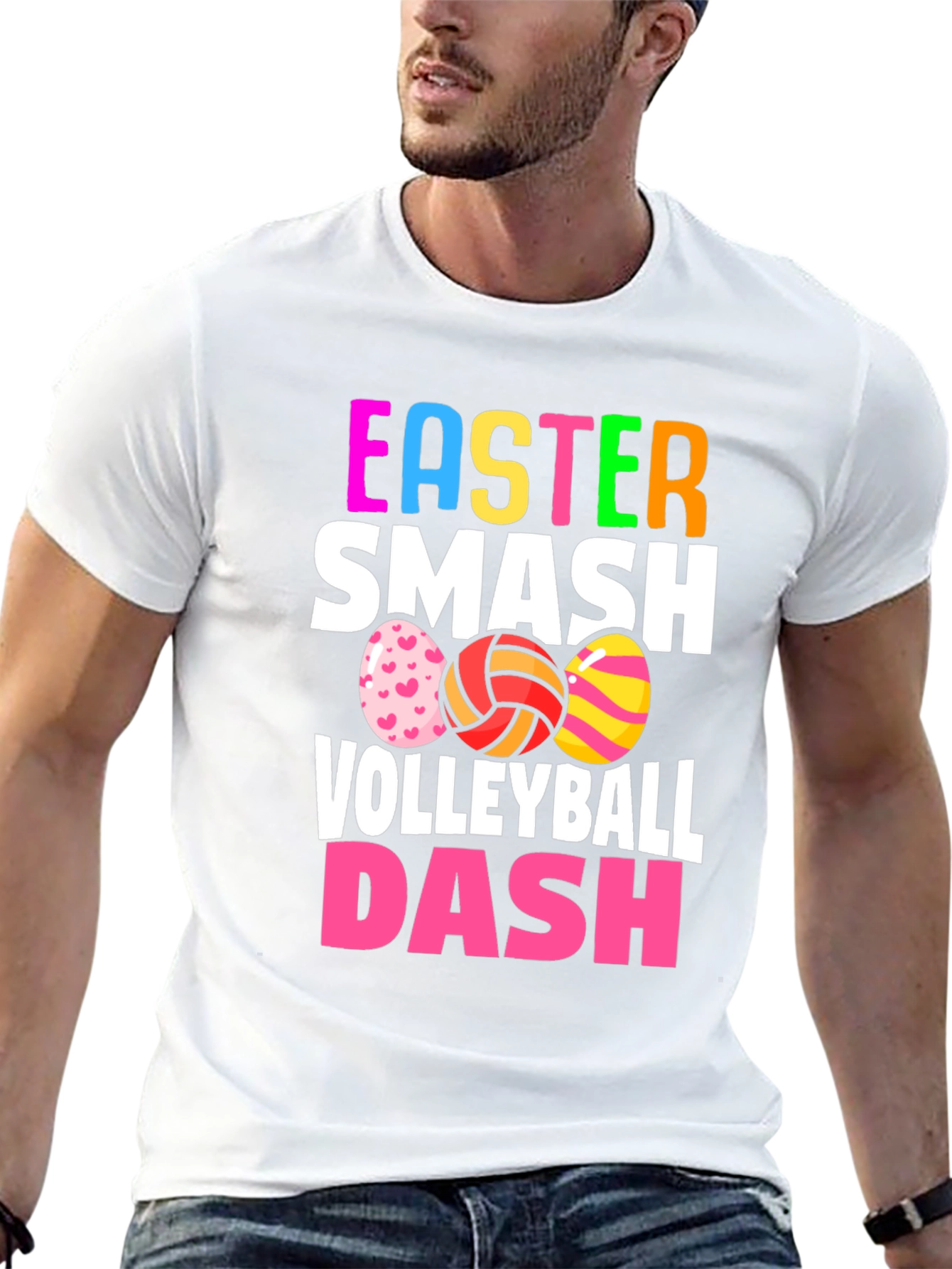 Easter Smash Volleyball Dash T-Shirt