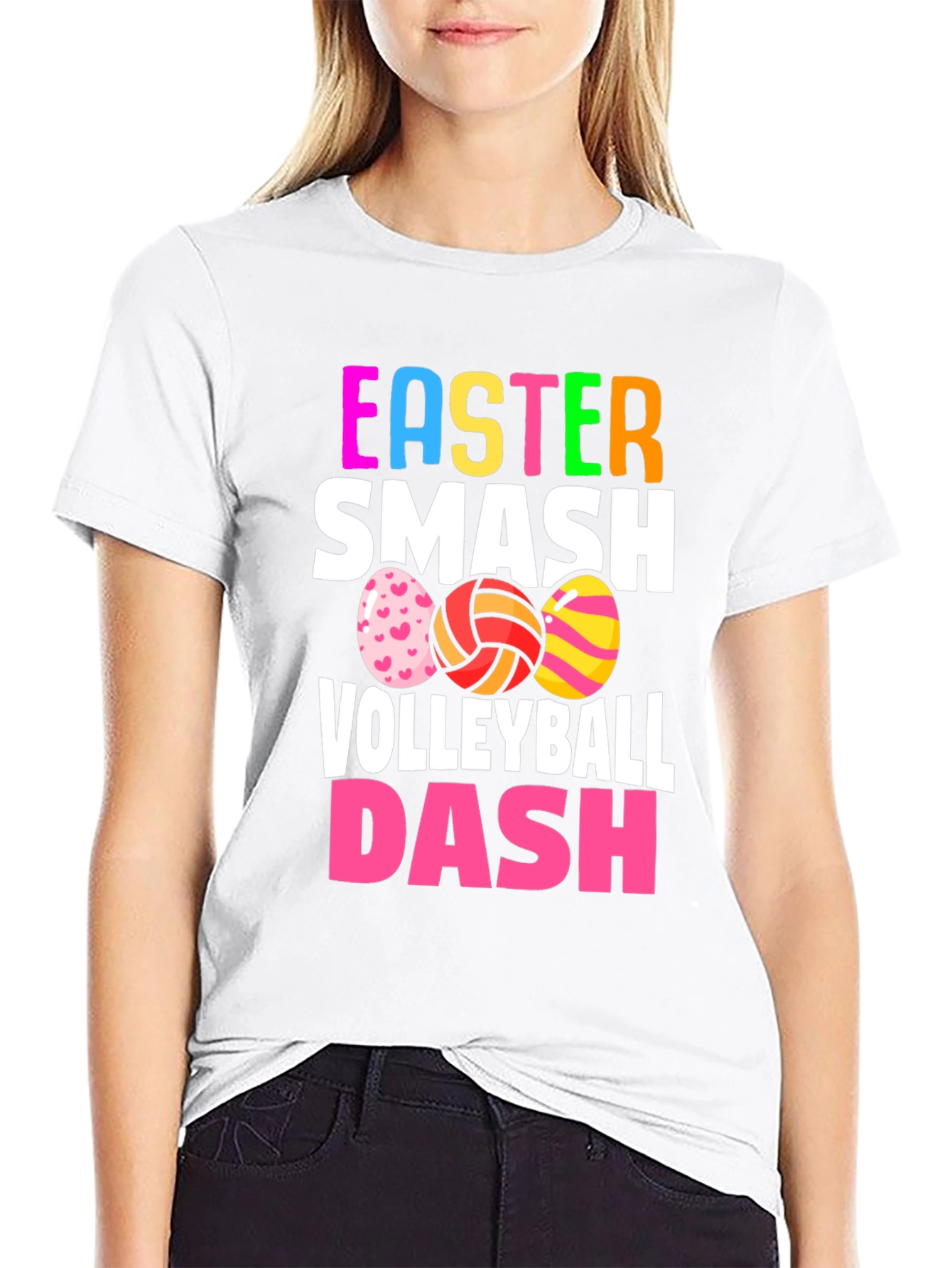Easter Smash Volleyball Dash T-Shirt