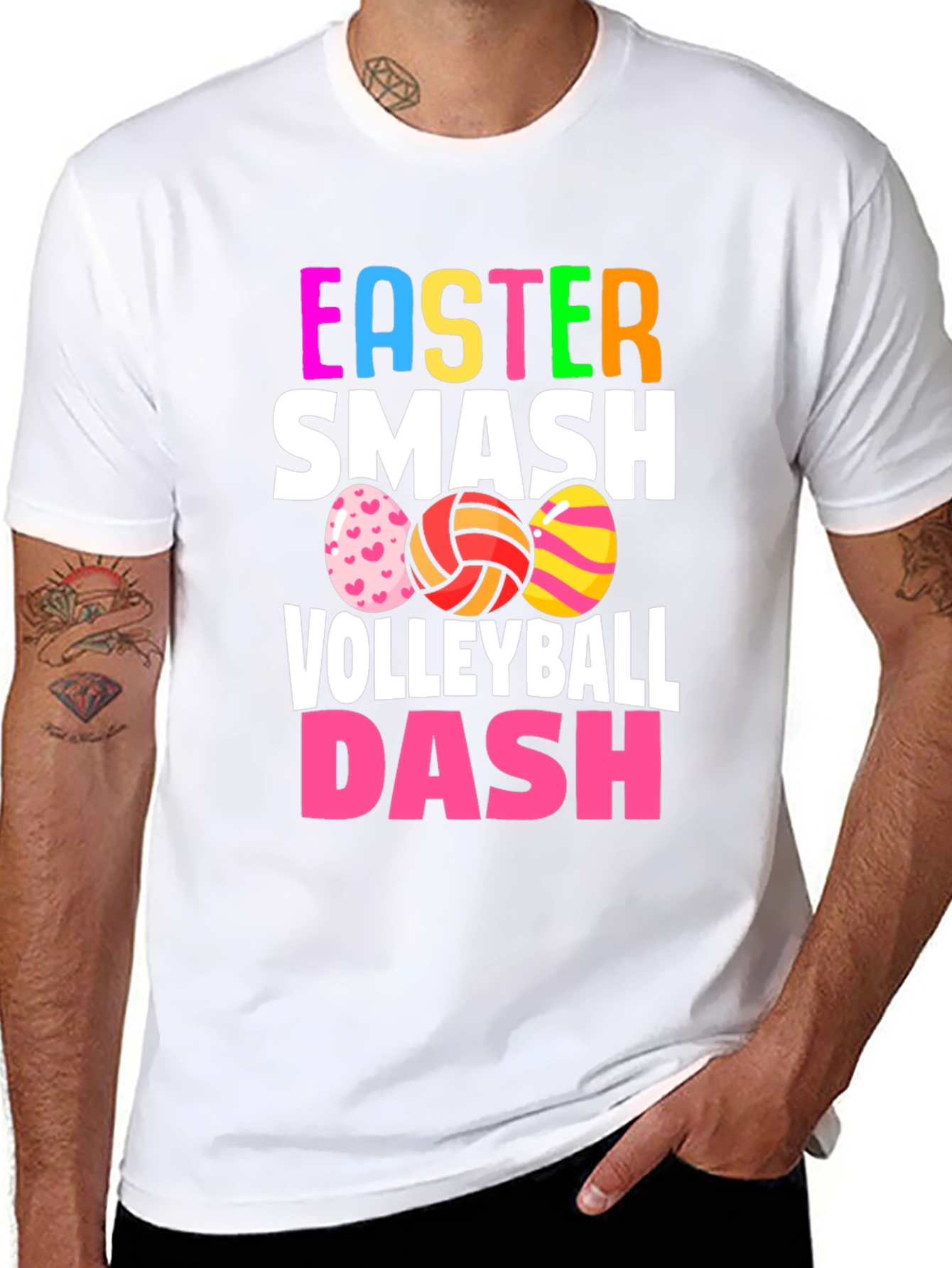 Easter Smash Volleyball Dash T-Shirt