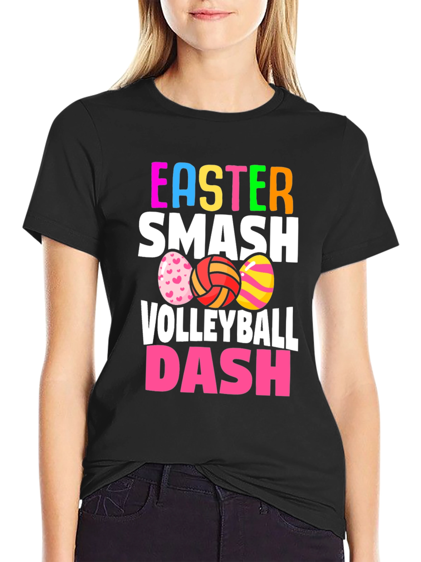 Easter Smash Volleyball Dash T-Shirt