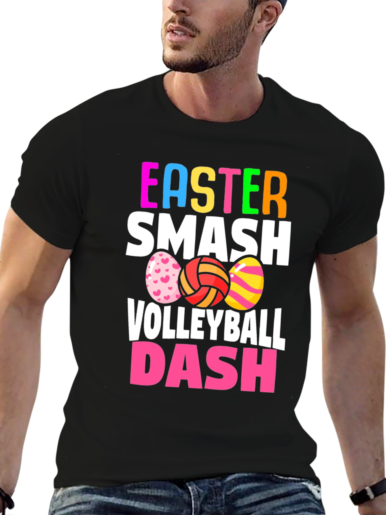 Easter Smash Volleyball Dash T-Shirt