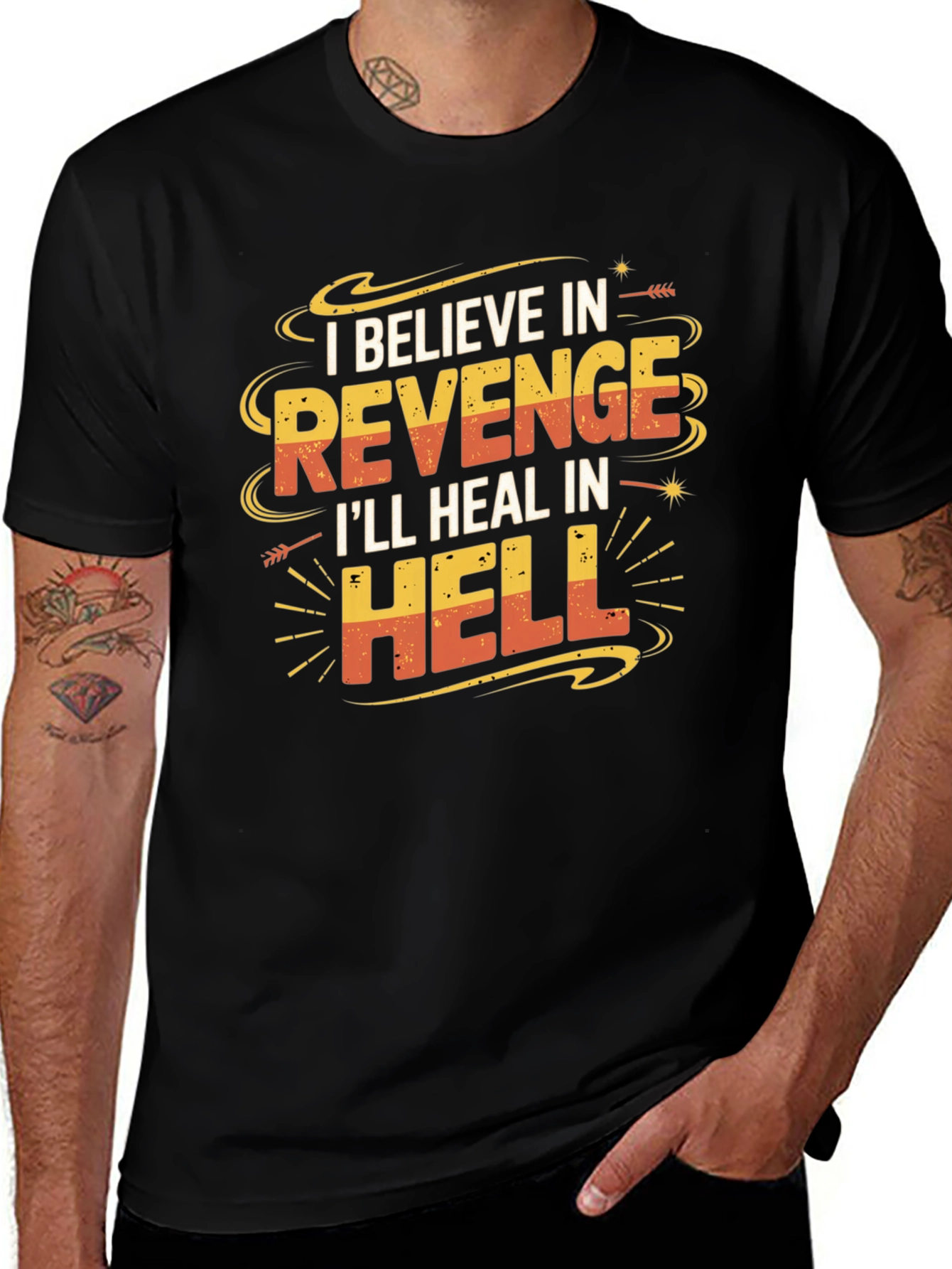 Revenge Graphic T-Shirt: Funny Slogan Tee