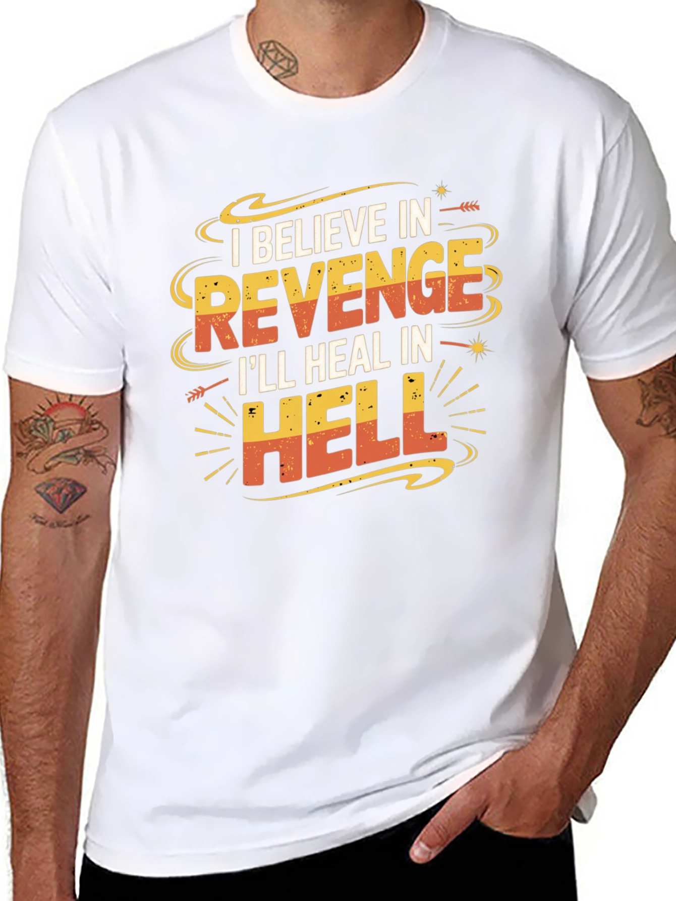 Revenge Graphic T-Shirt: Funny Slogan Tee