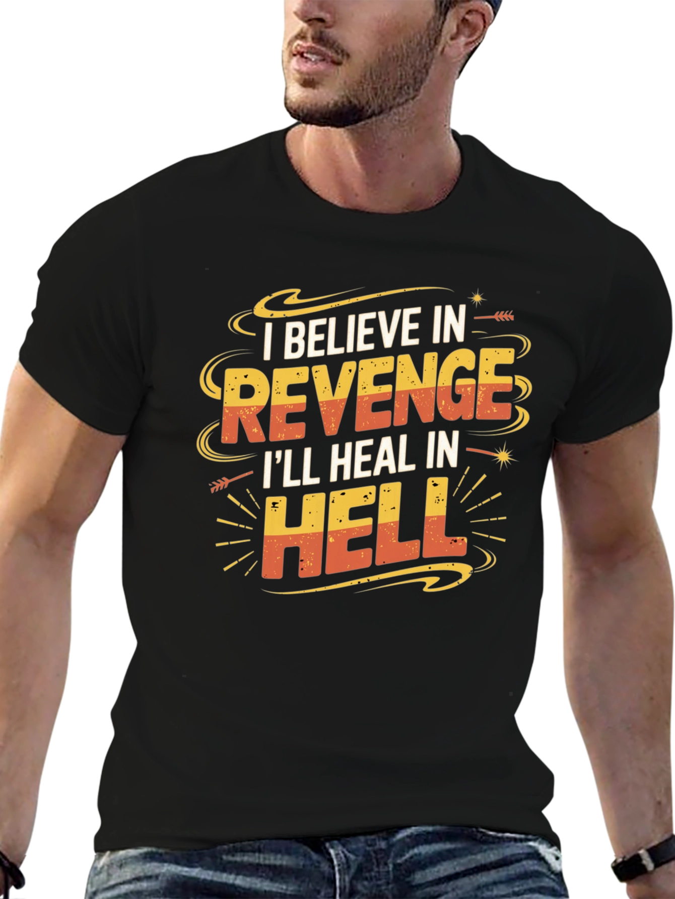 Revenge Graphic T-Shirt: Funny Slogan Tee