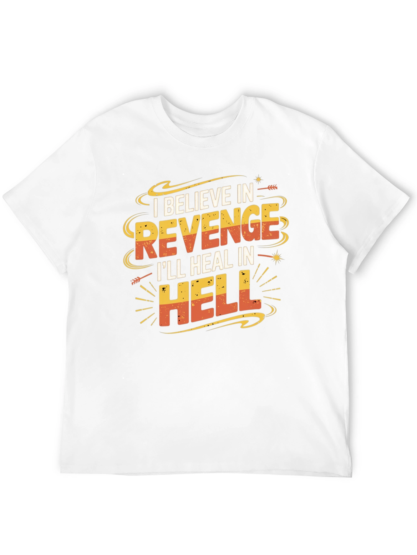 Revenge Graphic T-Shirt: Funny Slogan Tee