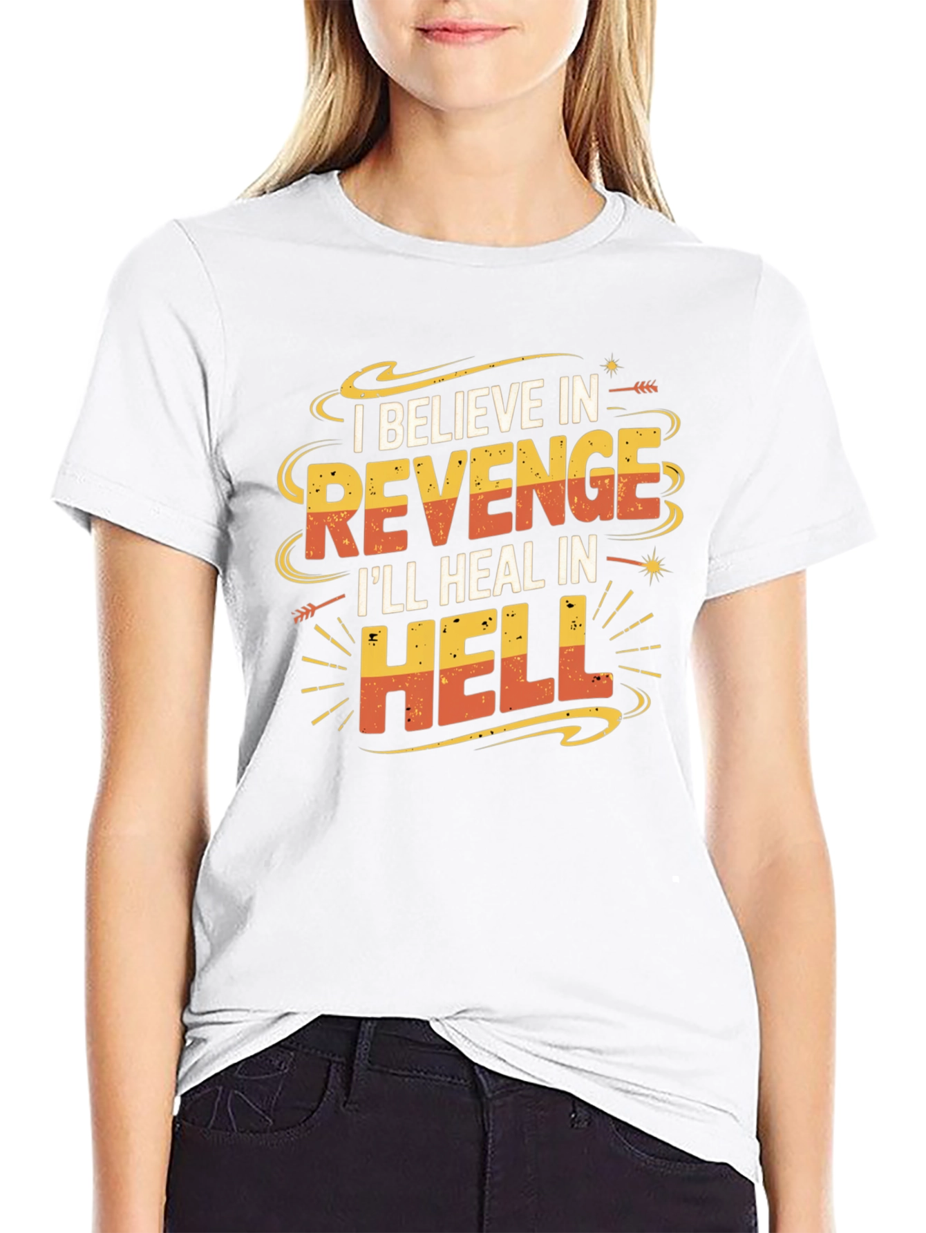 Revenge Graphic T-Shirt: Funny Slogan Tee