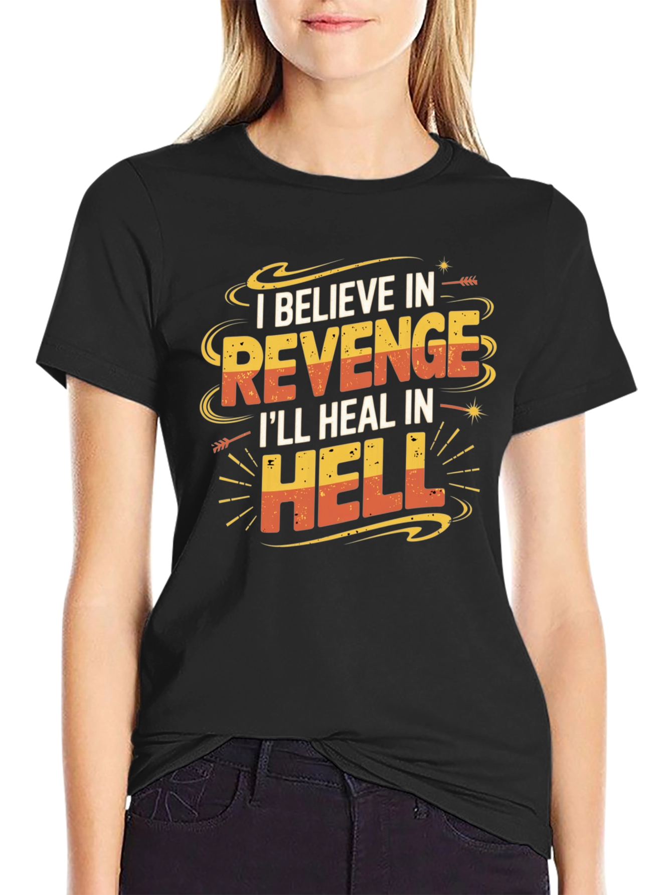 Revenge Graphic T-Shirt: Funny Slogan Tee