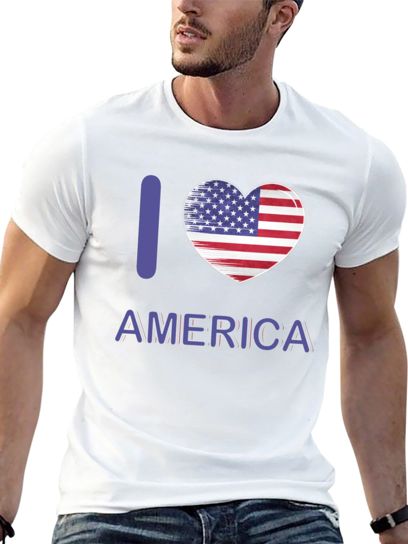 I Love America Patriotic T-Shirt
