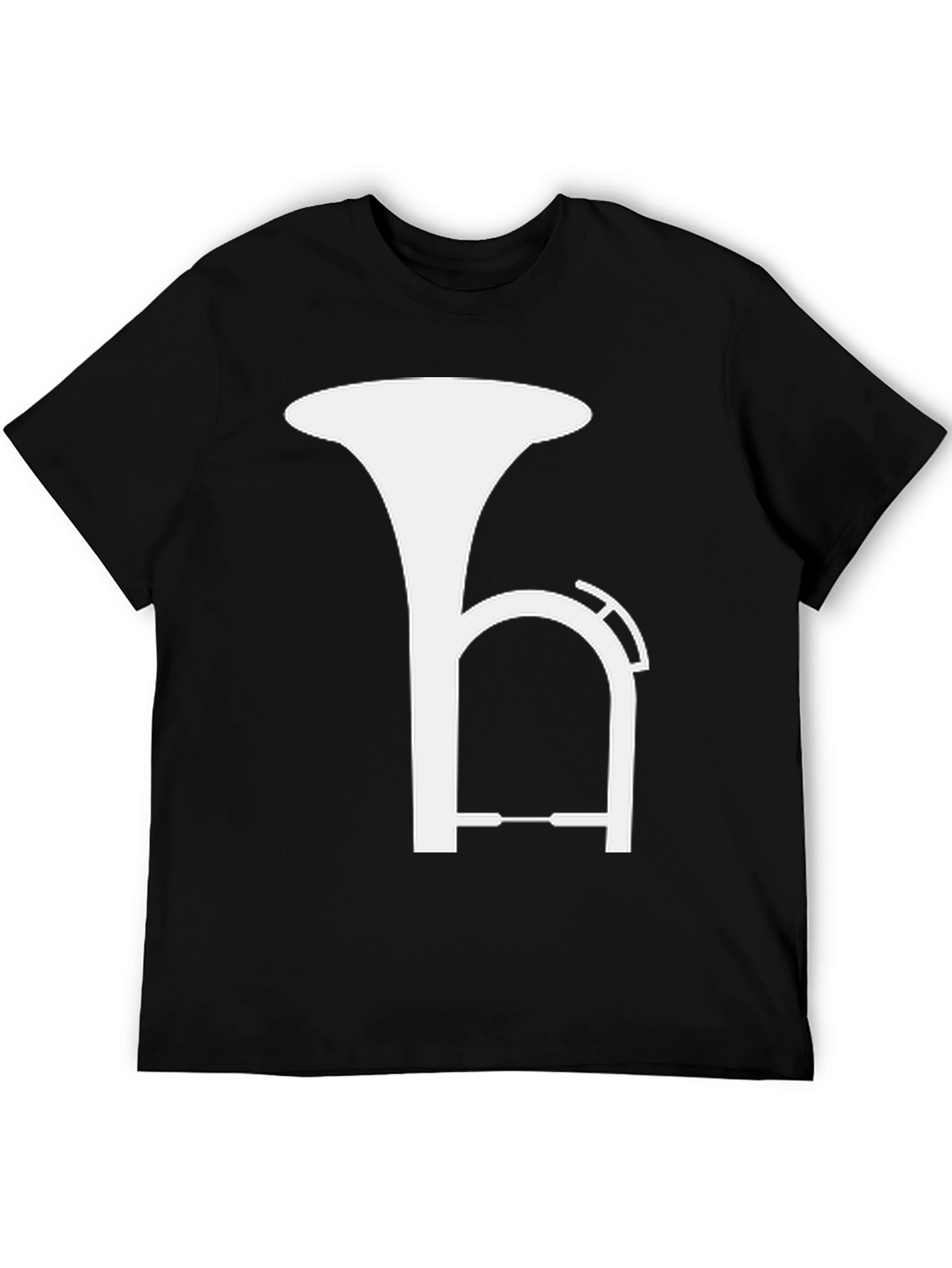 Tuba Silhouette Graphic Tee - Musical Instrument Shirt