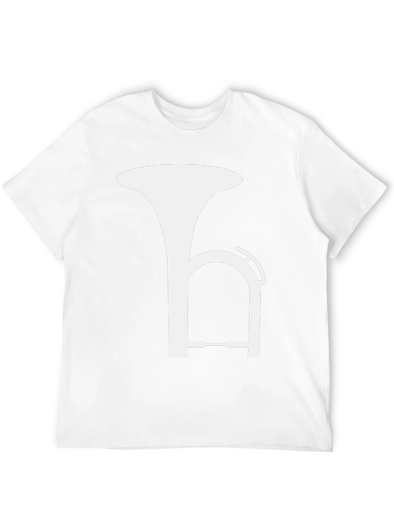 Tuba Silhouette Graphic Tee - Musical Instrument Shirt