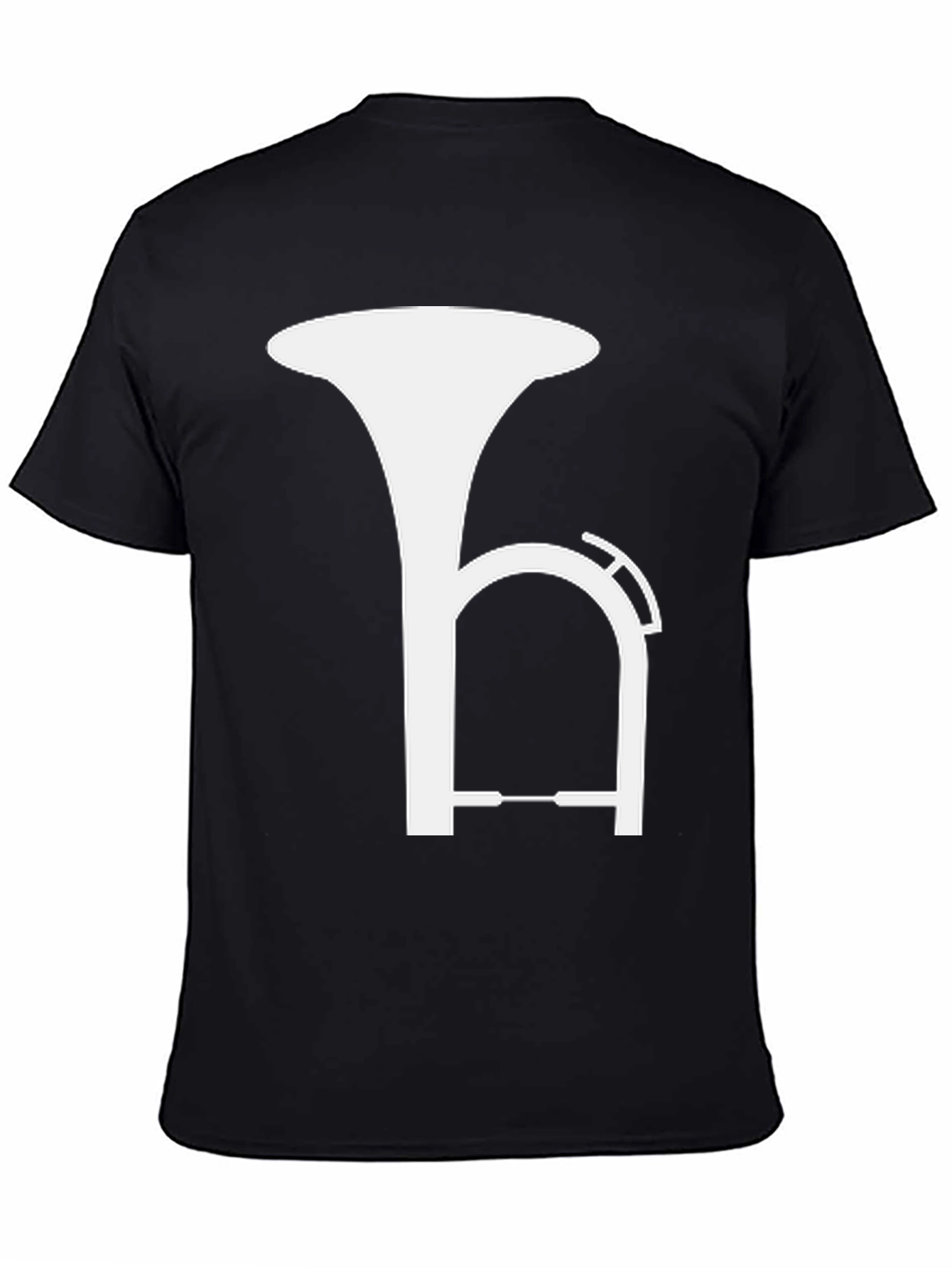 Tuba Silhouette Graphic Tee - Musical Instrument Shirt