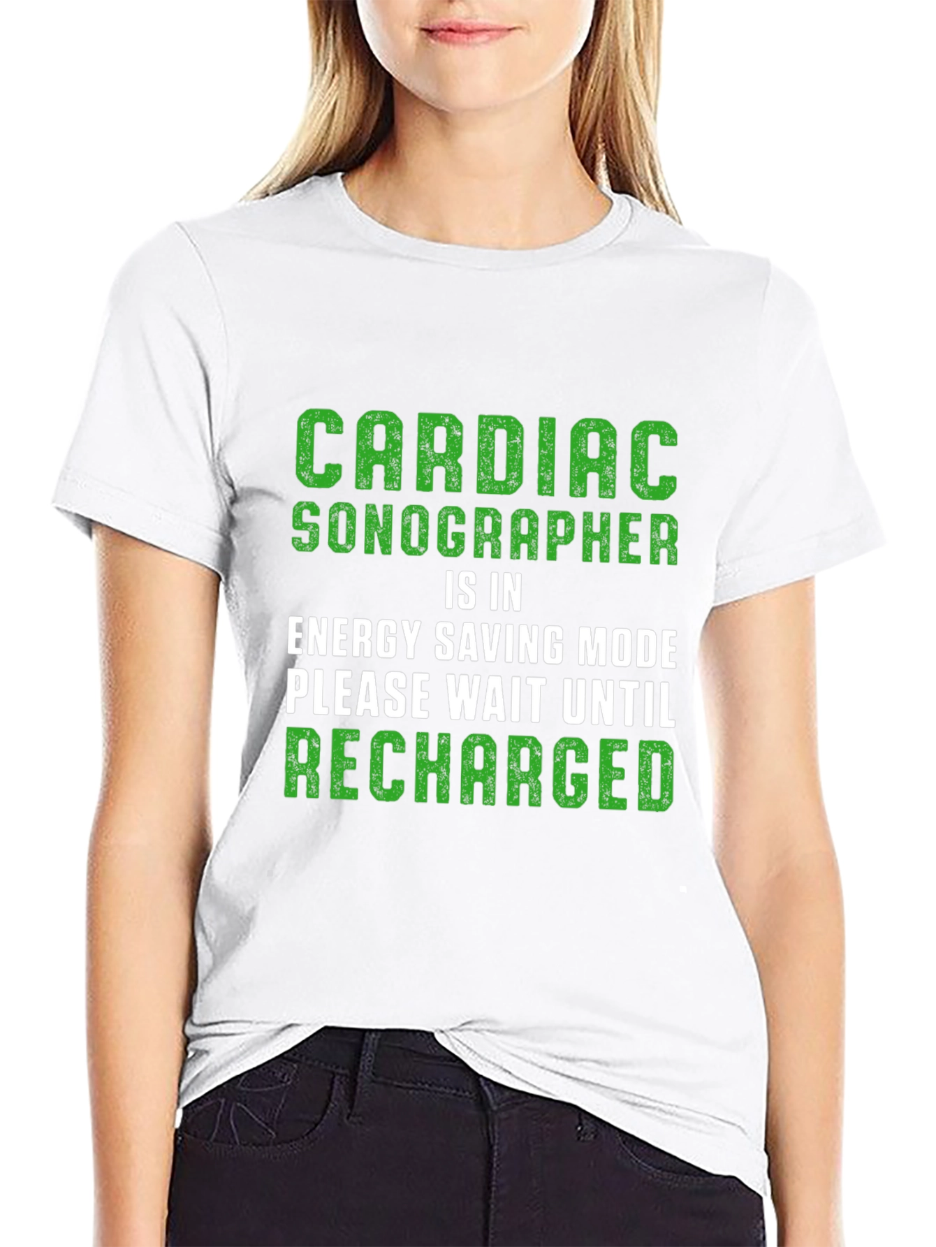 Cardiac Sonographer Energy Saving Mode T-Shirt