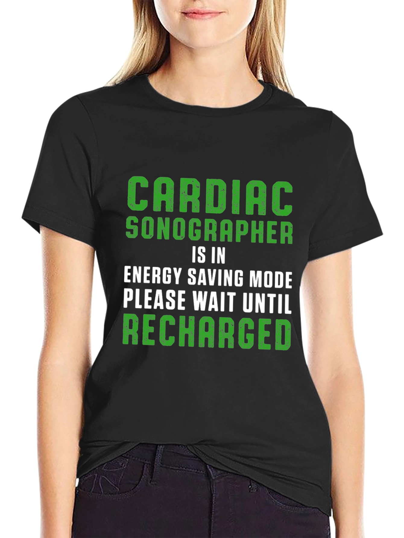 Cardiac Sonographer Energy Saving Mode T-Shirt
