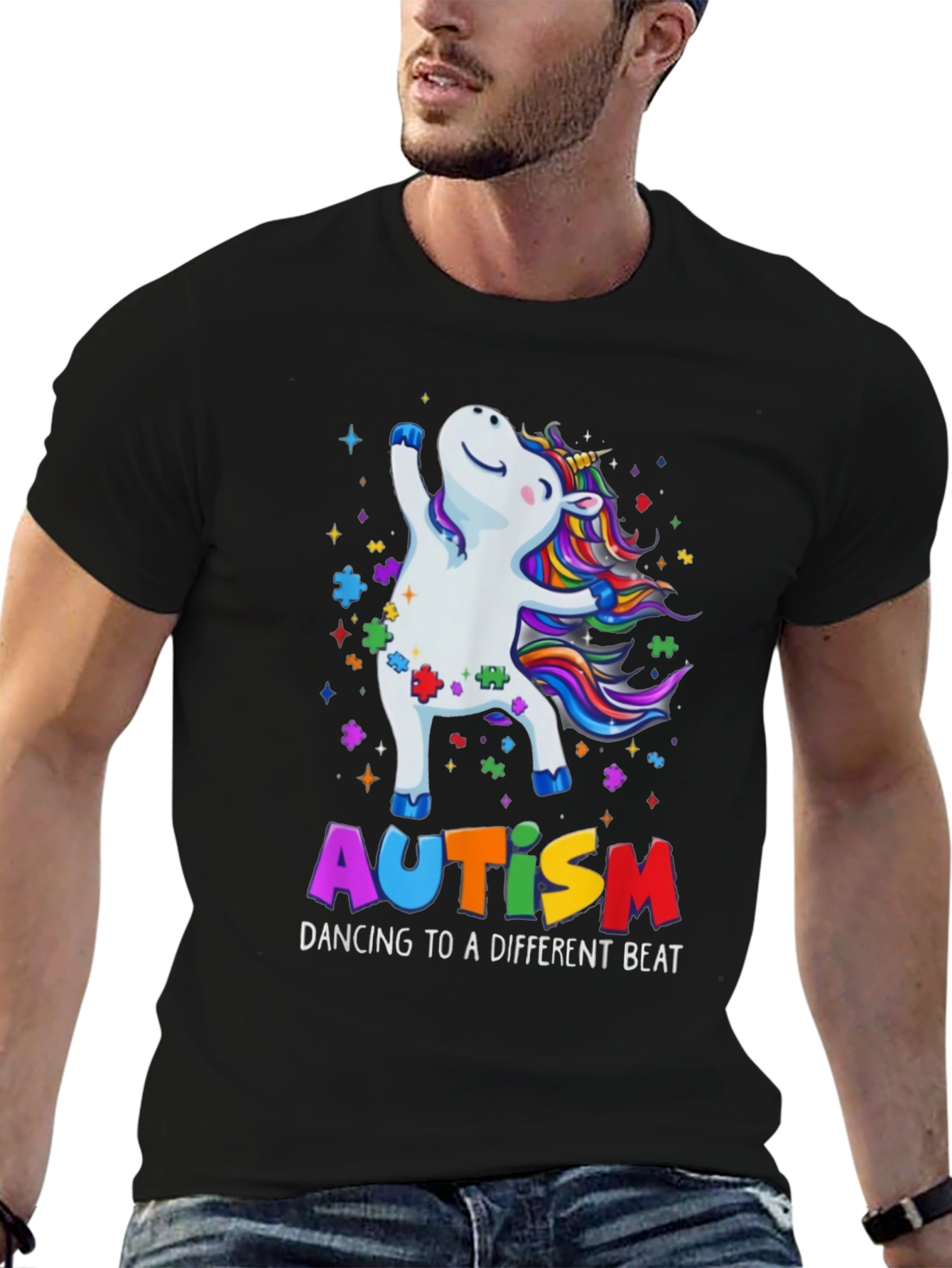 Autism Awareness Unicorn Dancing T-Shirt