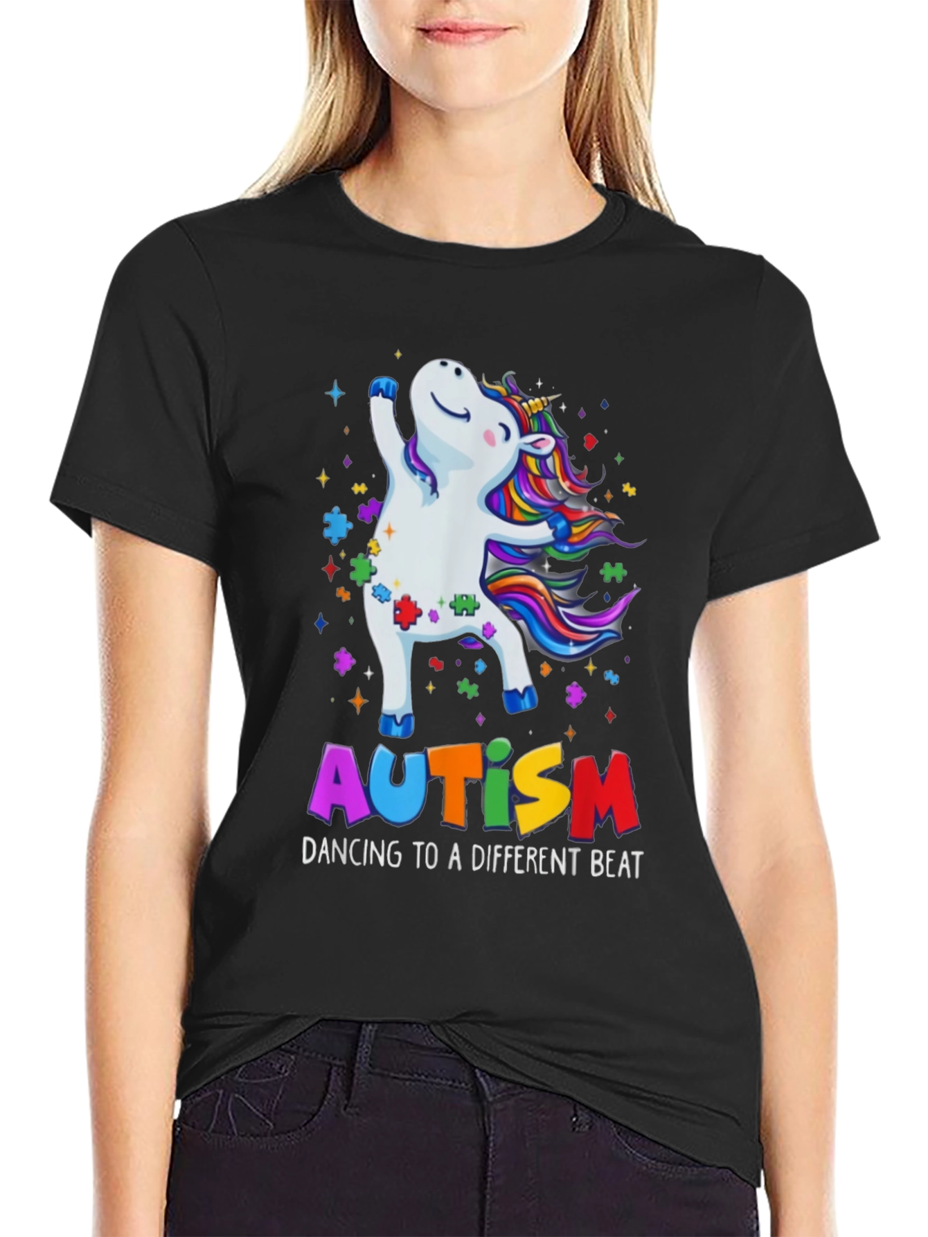 Autism Awareness Unicorn Dancing T-Shirt
