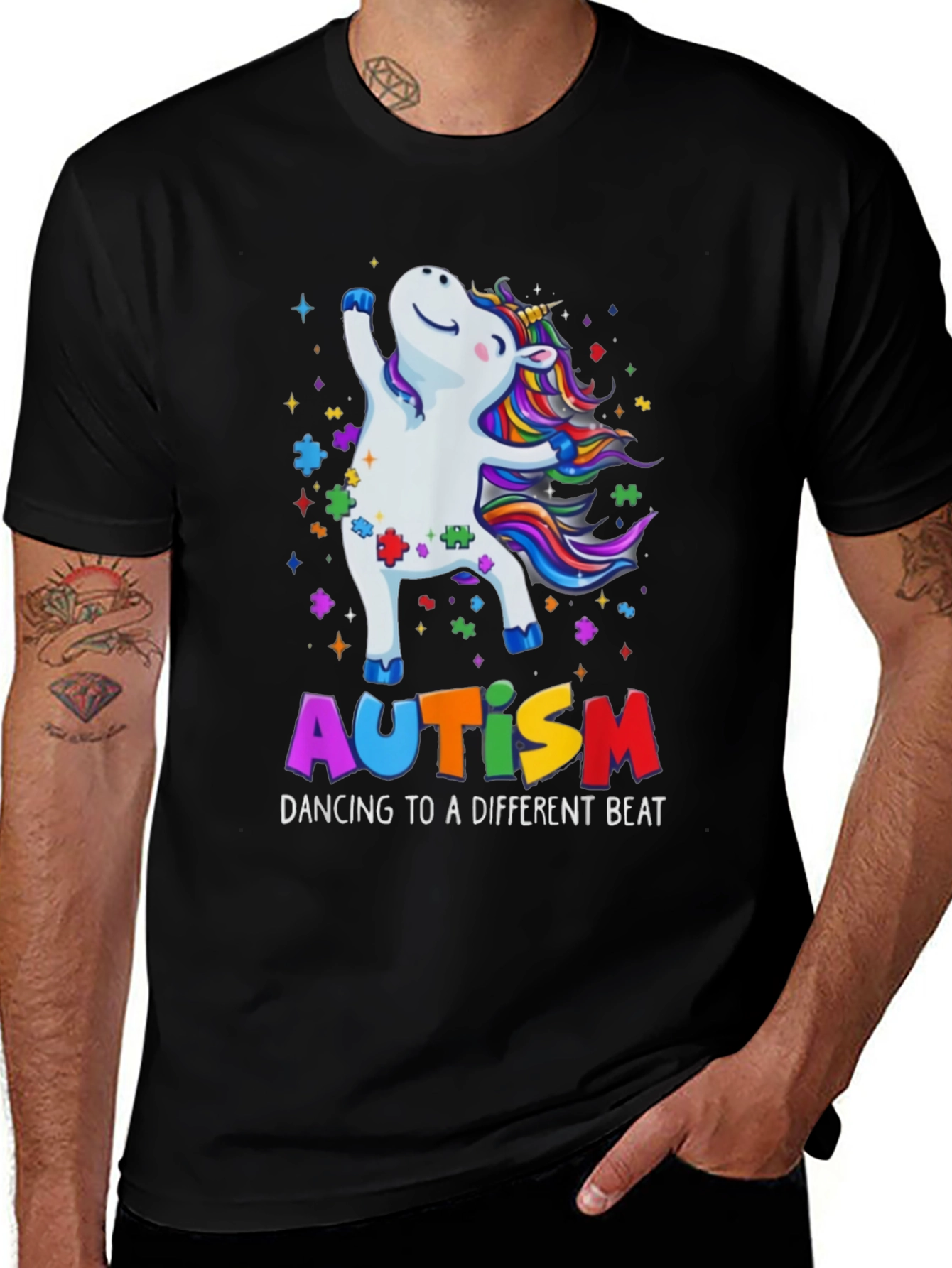 Autism Awareness Unicorn Dancing T-Shirt