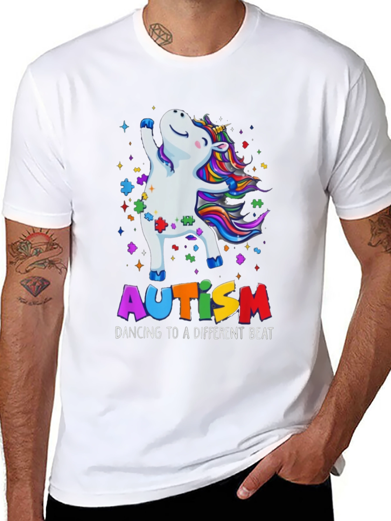 Autism Awareness Unicorn Dancing T-Shirt