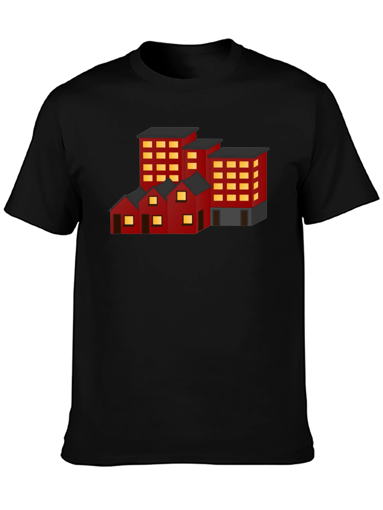 Cityscape Graphic Tee - Urban Architecture Shirt