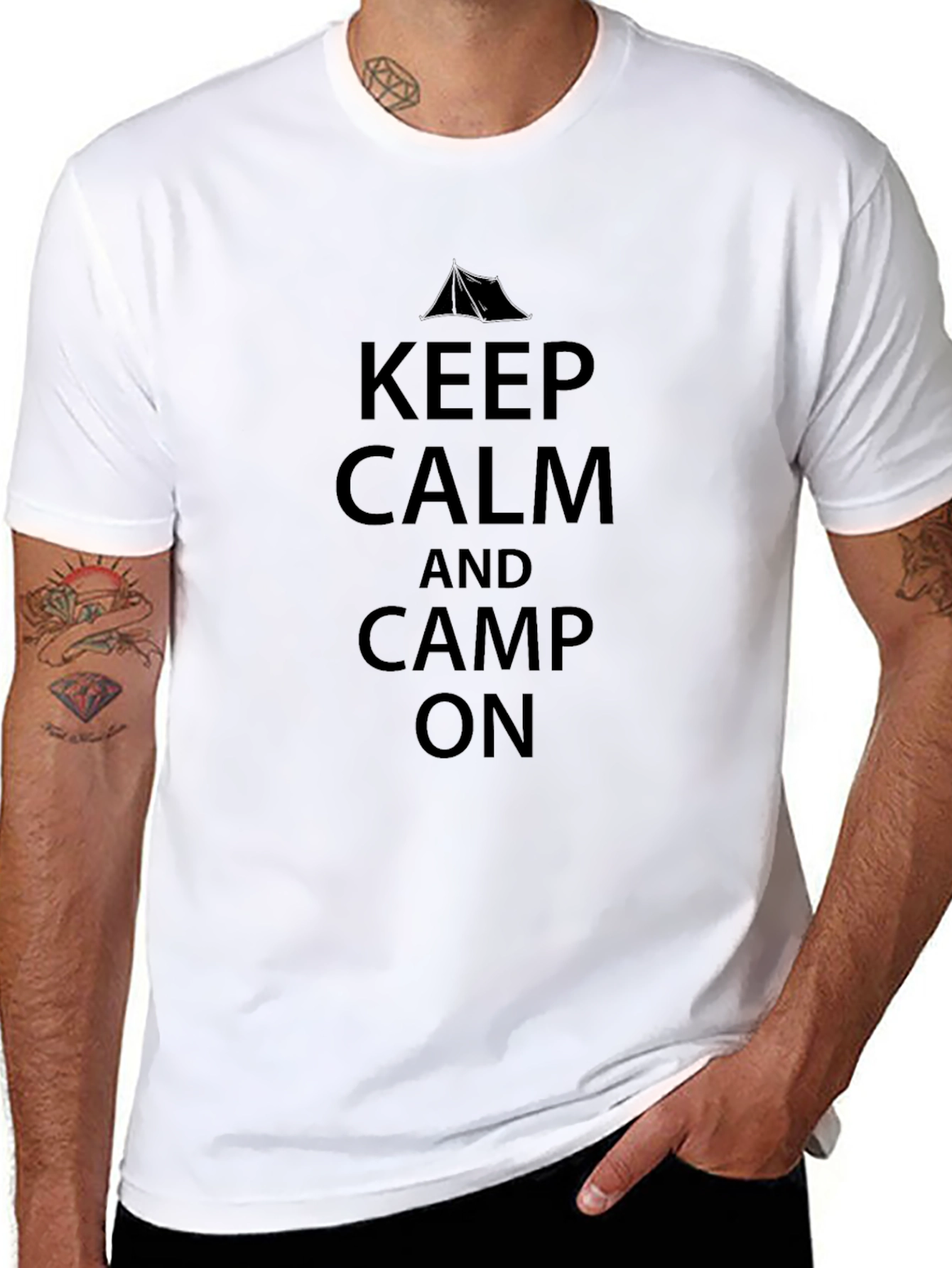Keep Calm and Camp On Graphic Tee