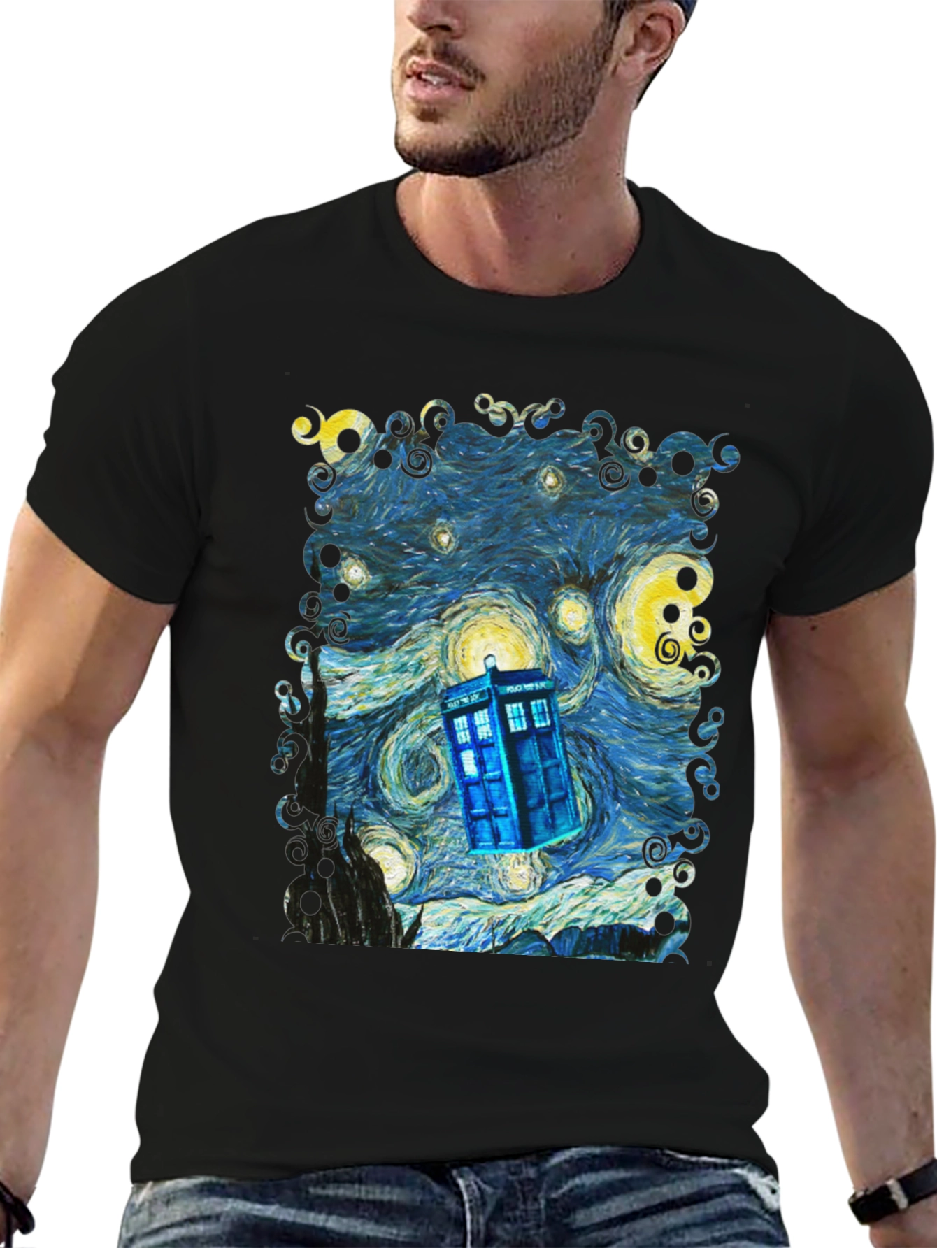 Starry Night TARDIS T-Shirt
