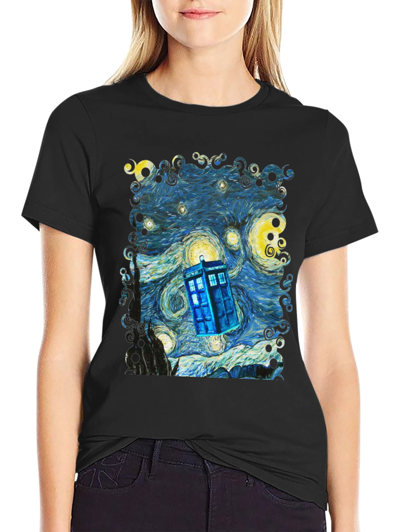 Starry Night TARDIS T-Shirt