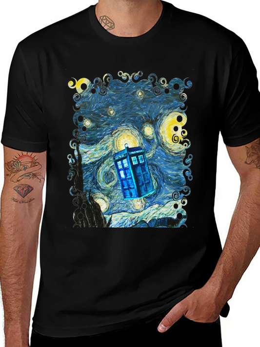 Starry Night TARDIS T-Shirt