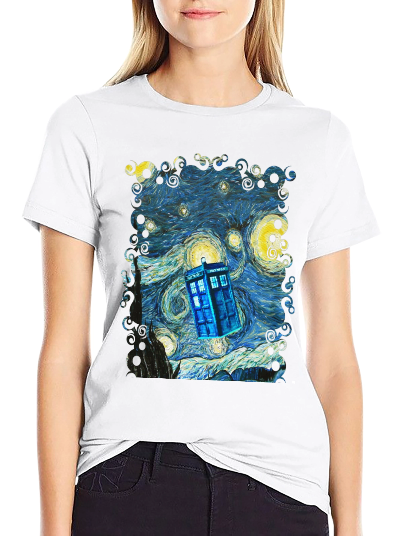 Starry Night TARDIS T-Shirt