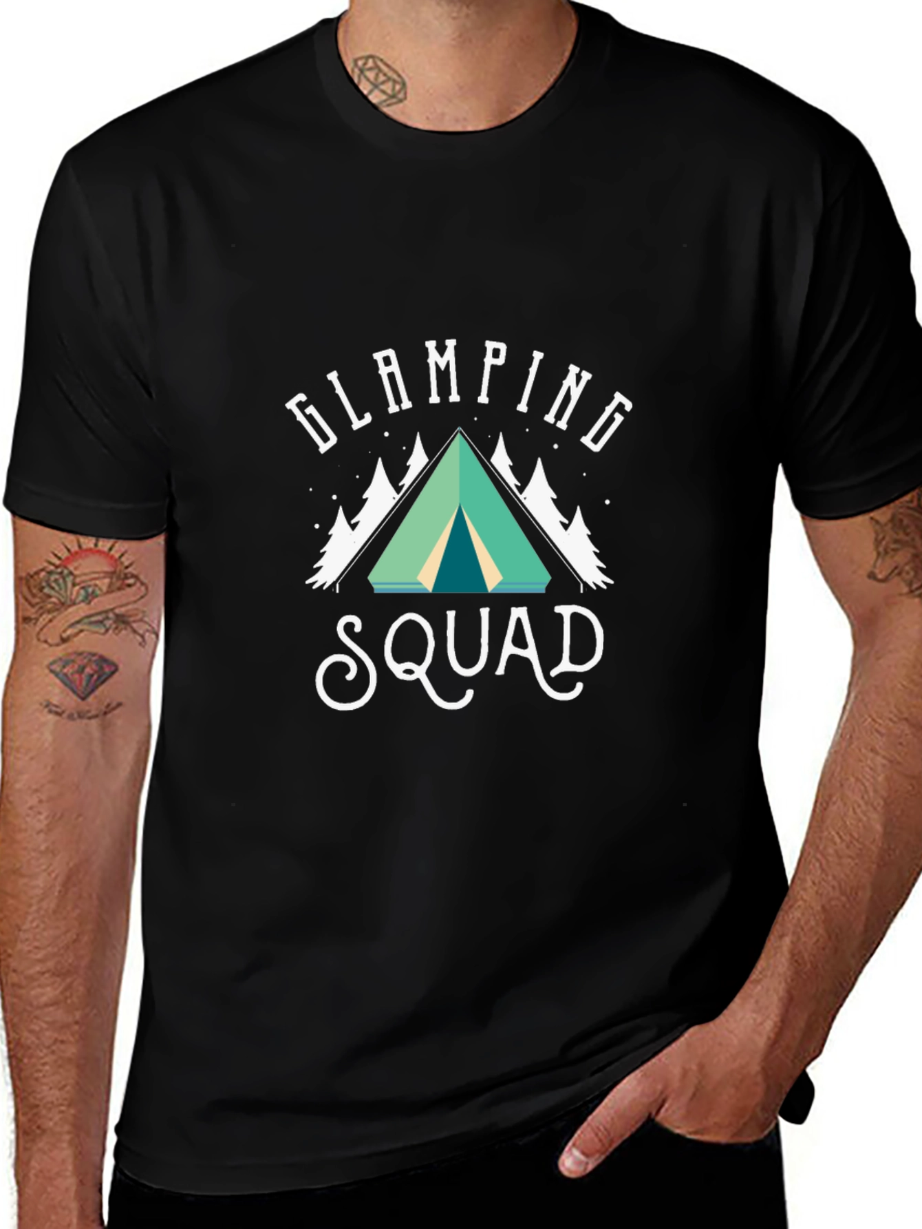 Glamping Squad T-Shirt Camping Adventure