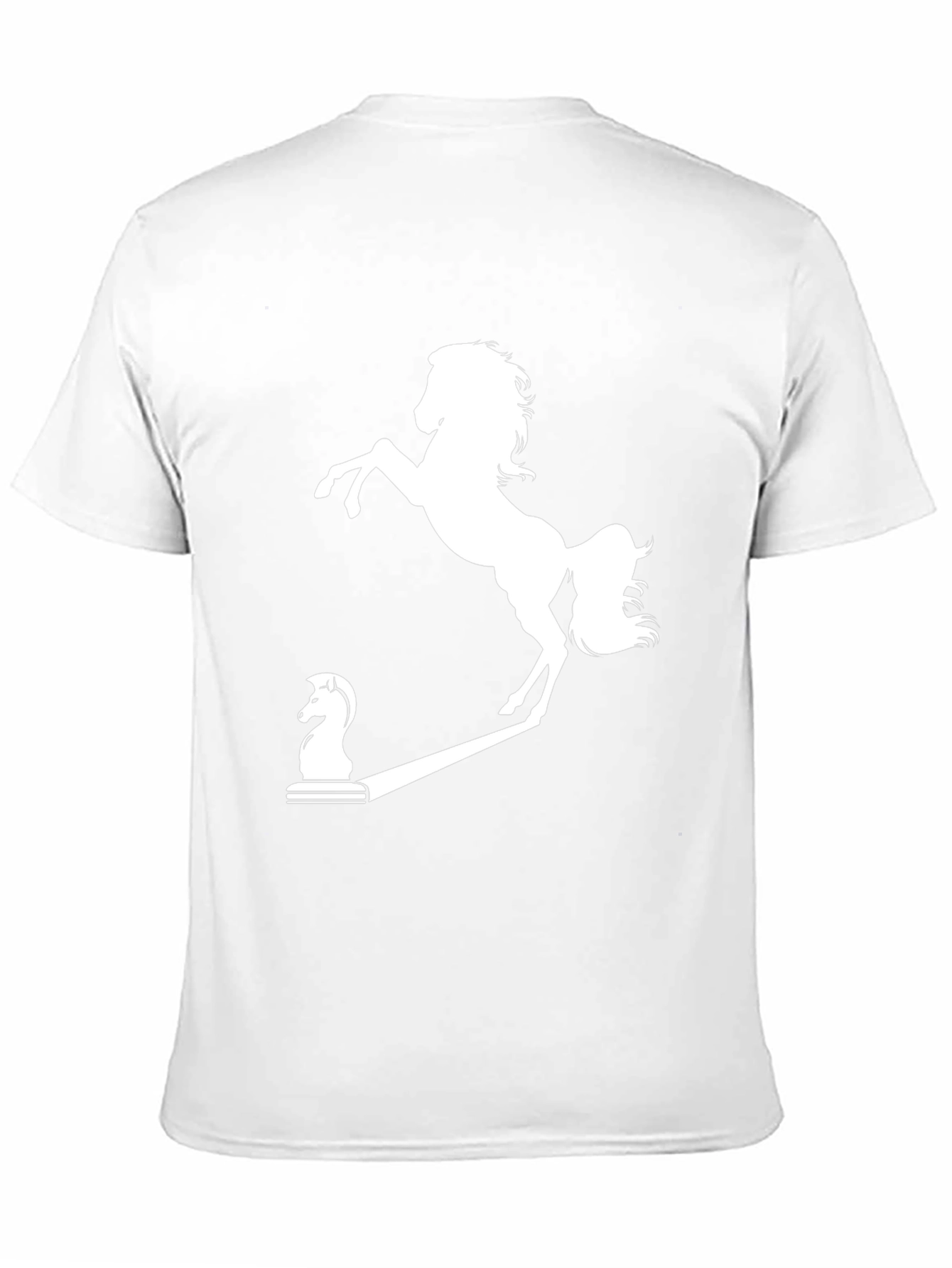 Chess Knight to Prancing Horse Black T-Shirt