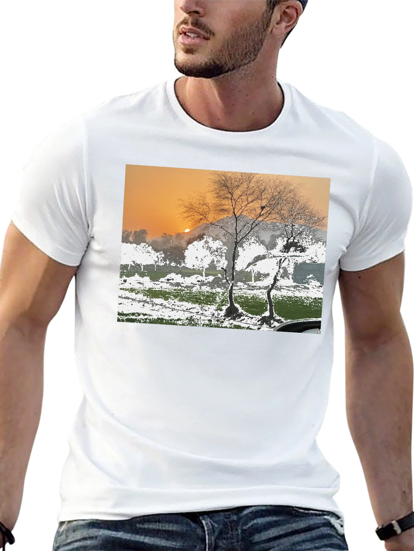 Natures Dawn Tee - Scenic Silhouette T-Shirt