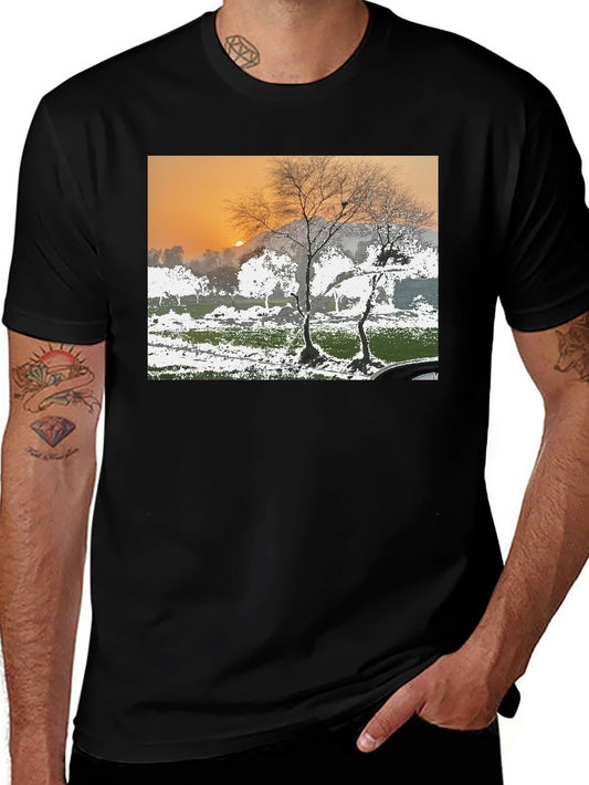 Natures Dawn Tee - Scenic Silhouette T-Shirt