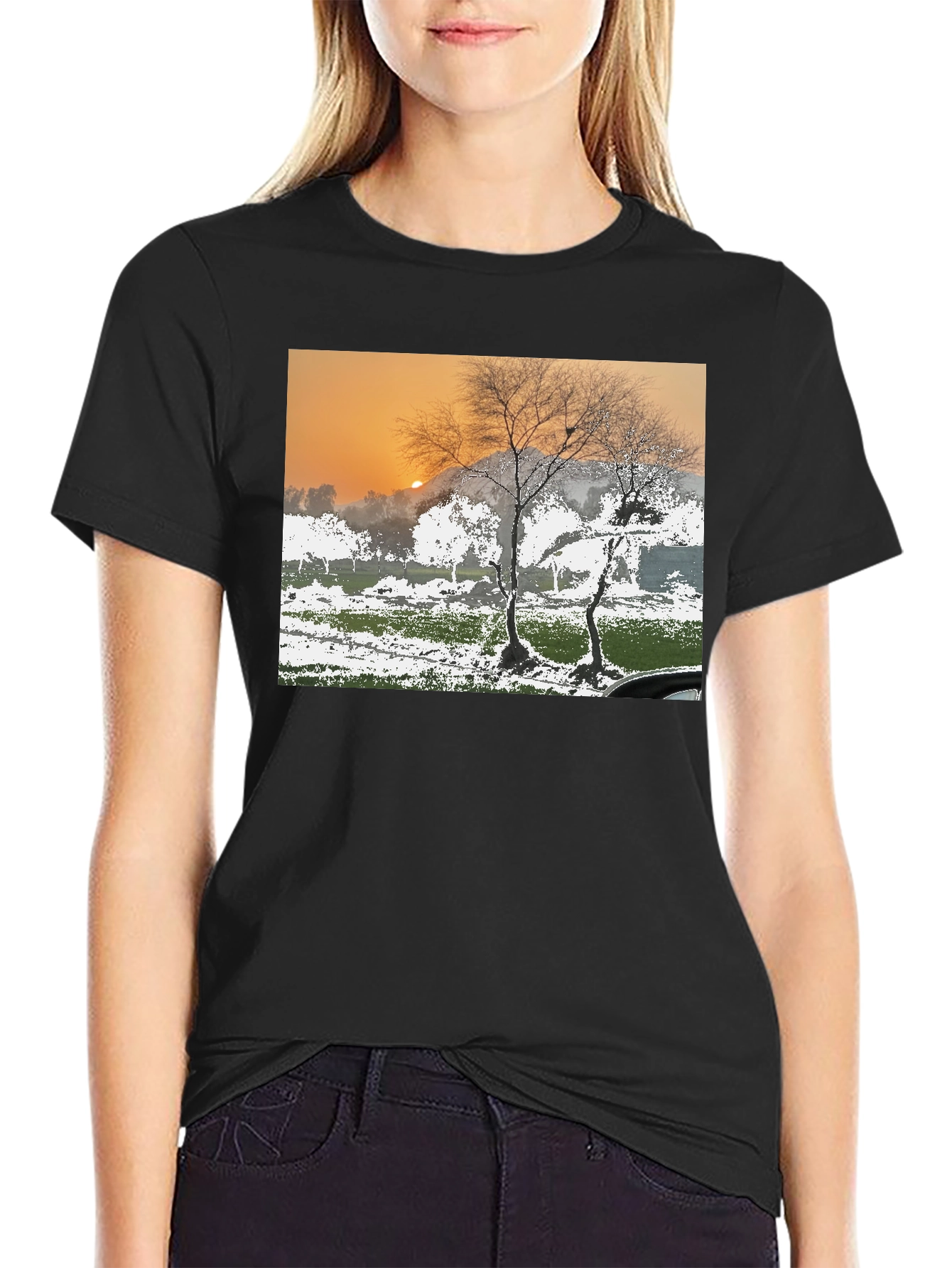 Natures Dawn Tee - Scenic Silhouette T-Shirt