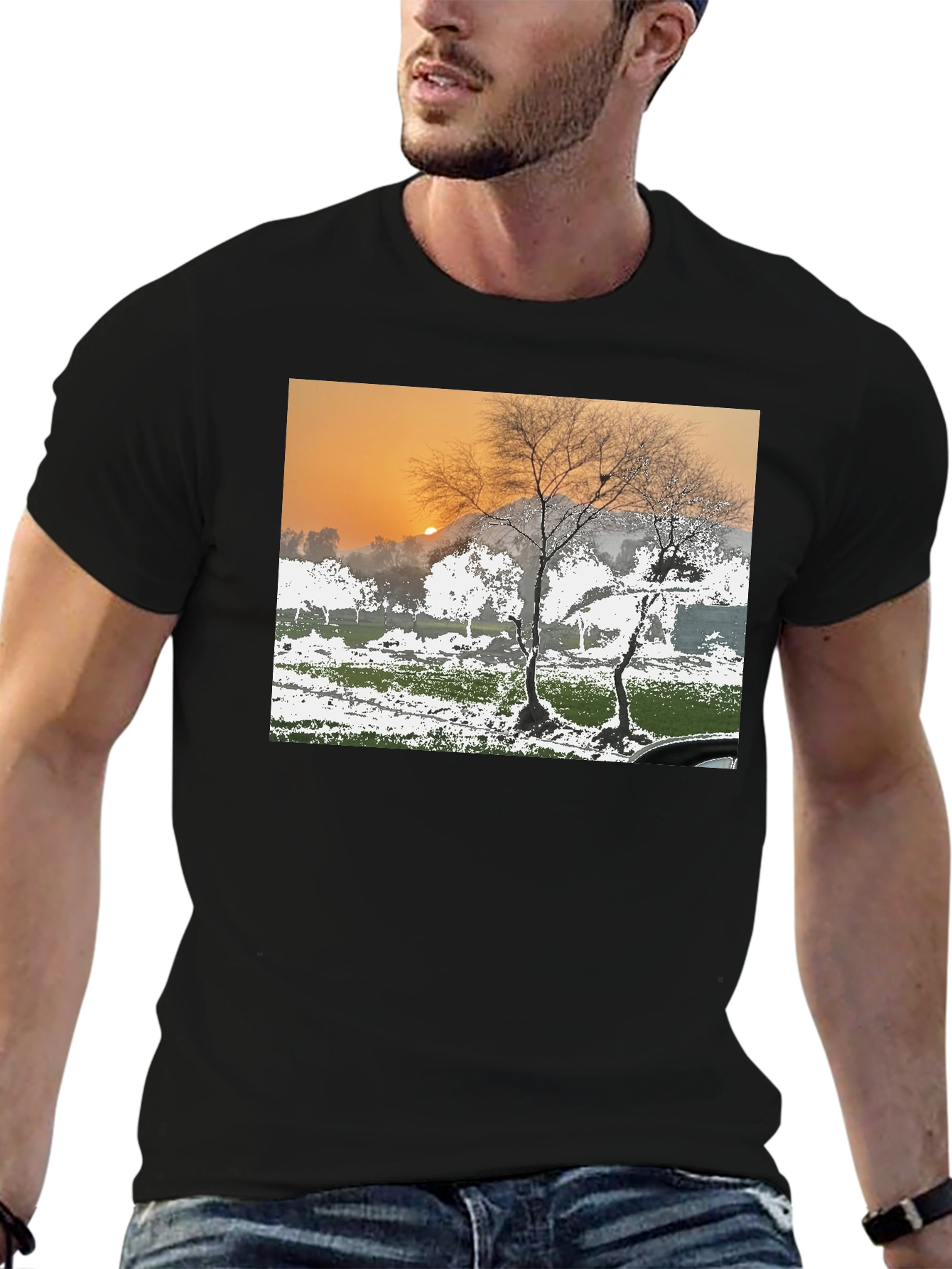 Natures Dawn Tee - Scenic Silhouette T-Shirt