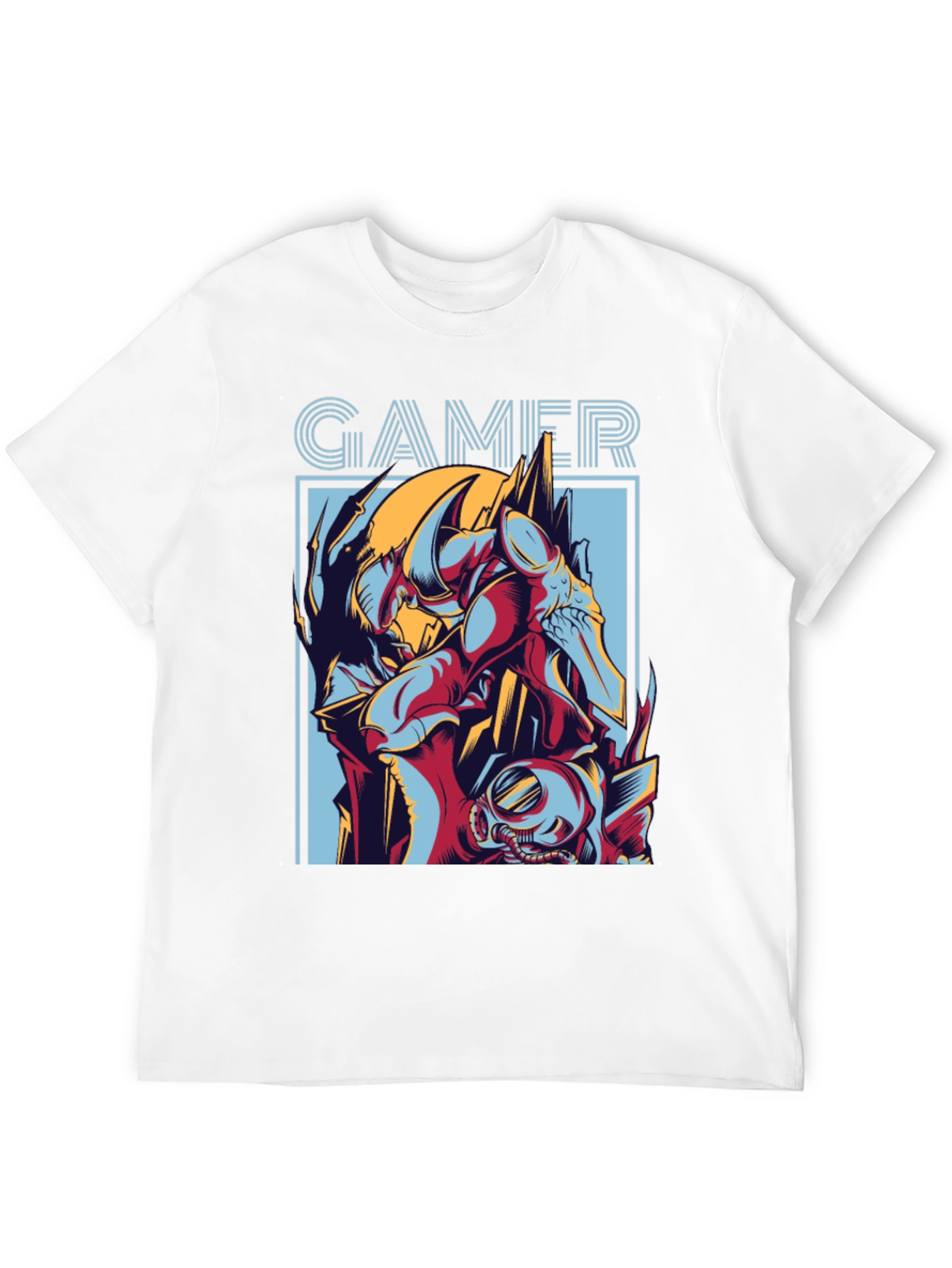 Gamer Graphic Print T-Shirt - Black