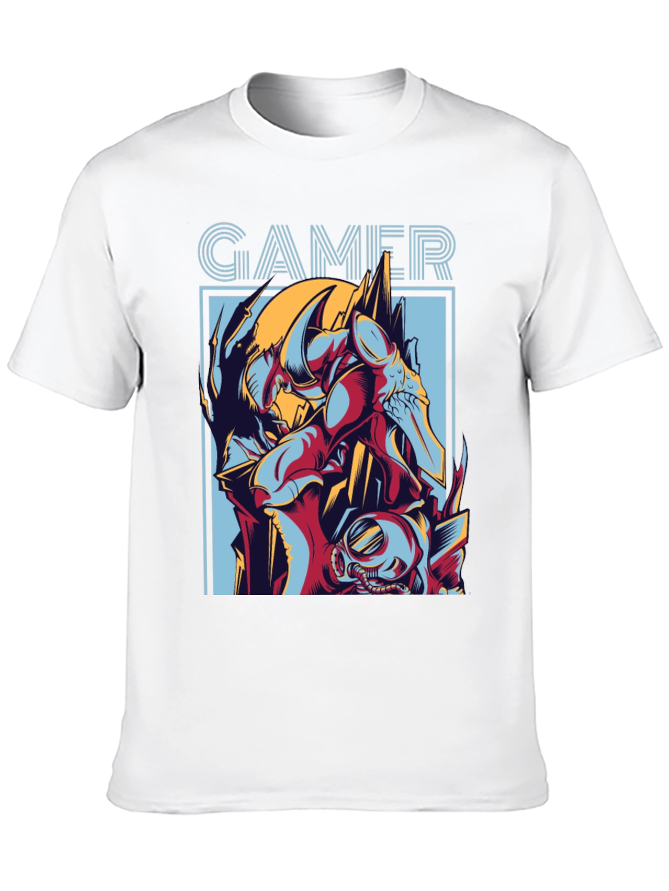 Gamer Graphic Print T-Shirt - Black