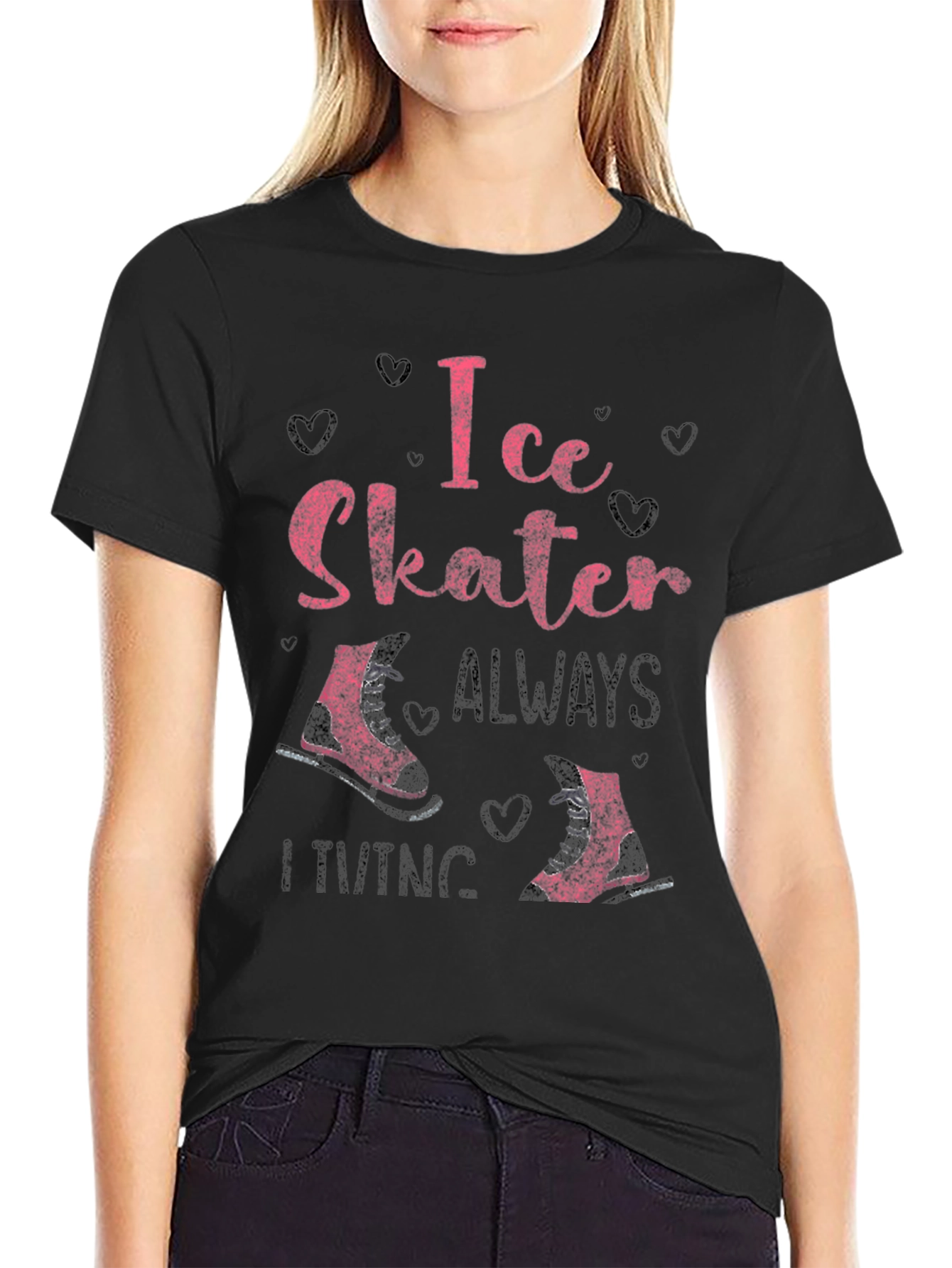 Ice Skater T-Shirt - Always Skating Tee